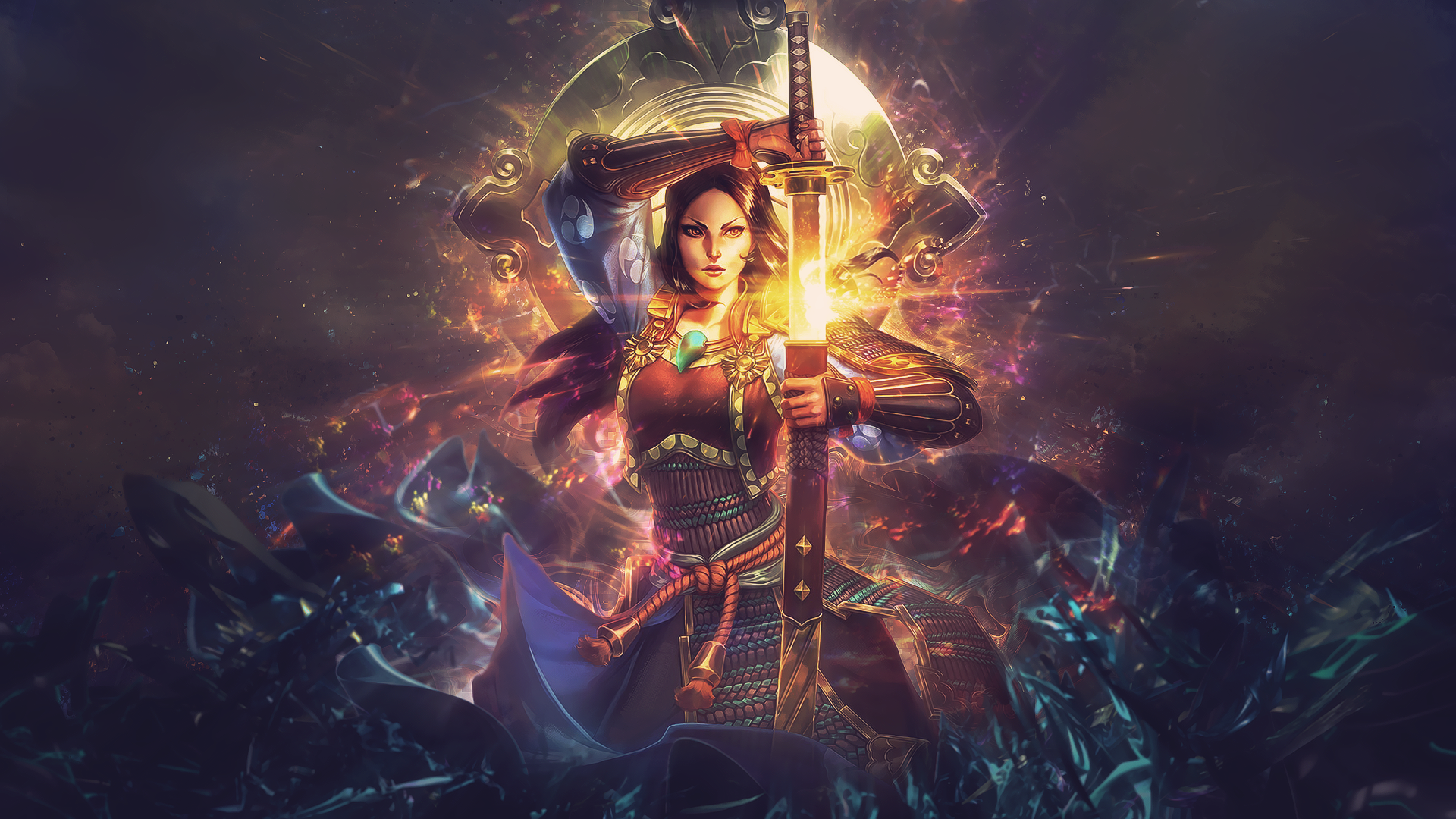 4K Cyberblade Amaterasu Smite Gaming Wallpapers