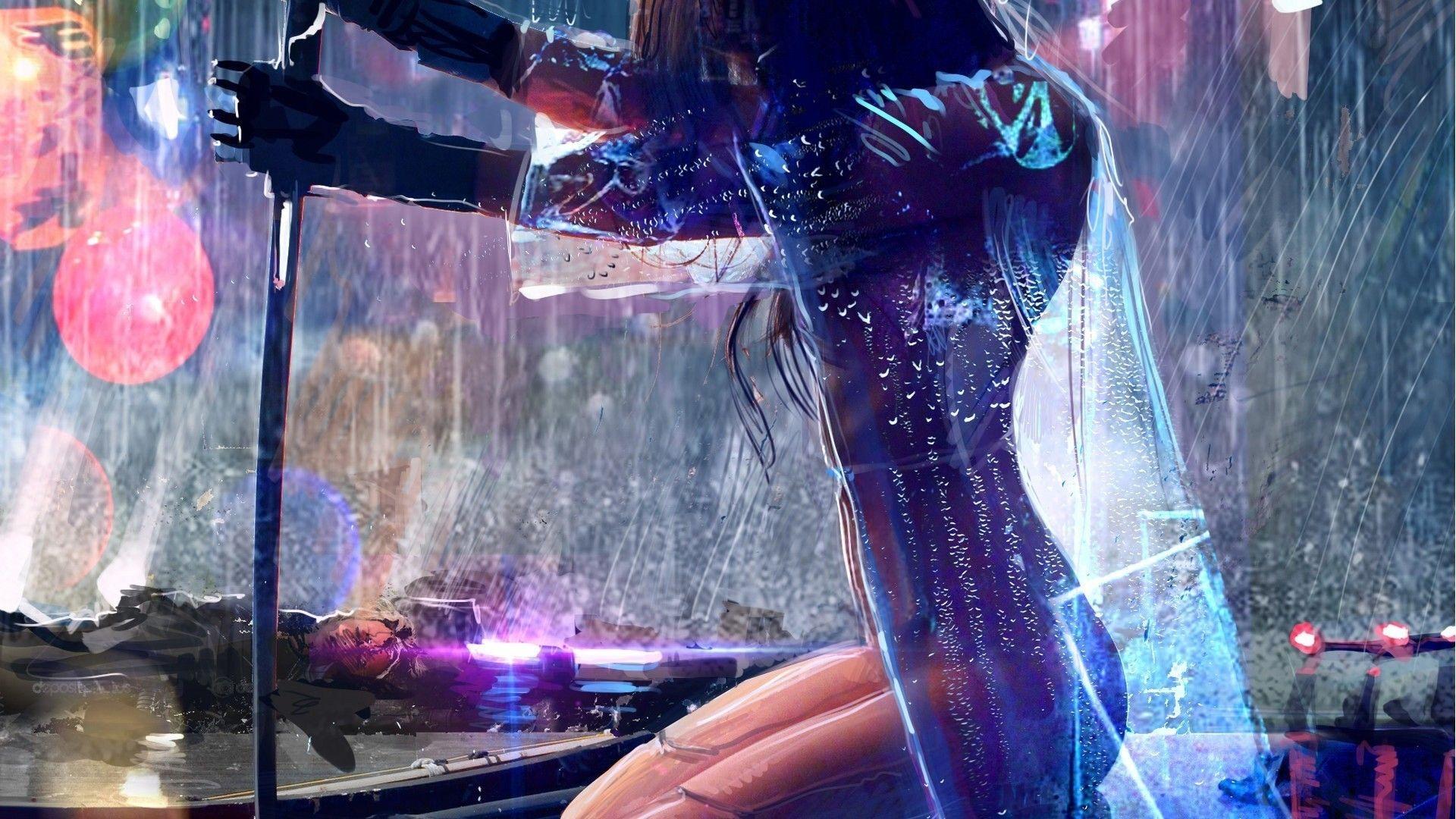 4K Cyberpunk Girl Wallpapers