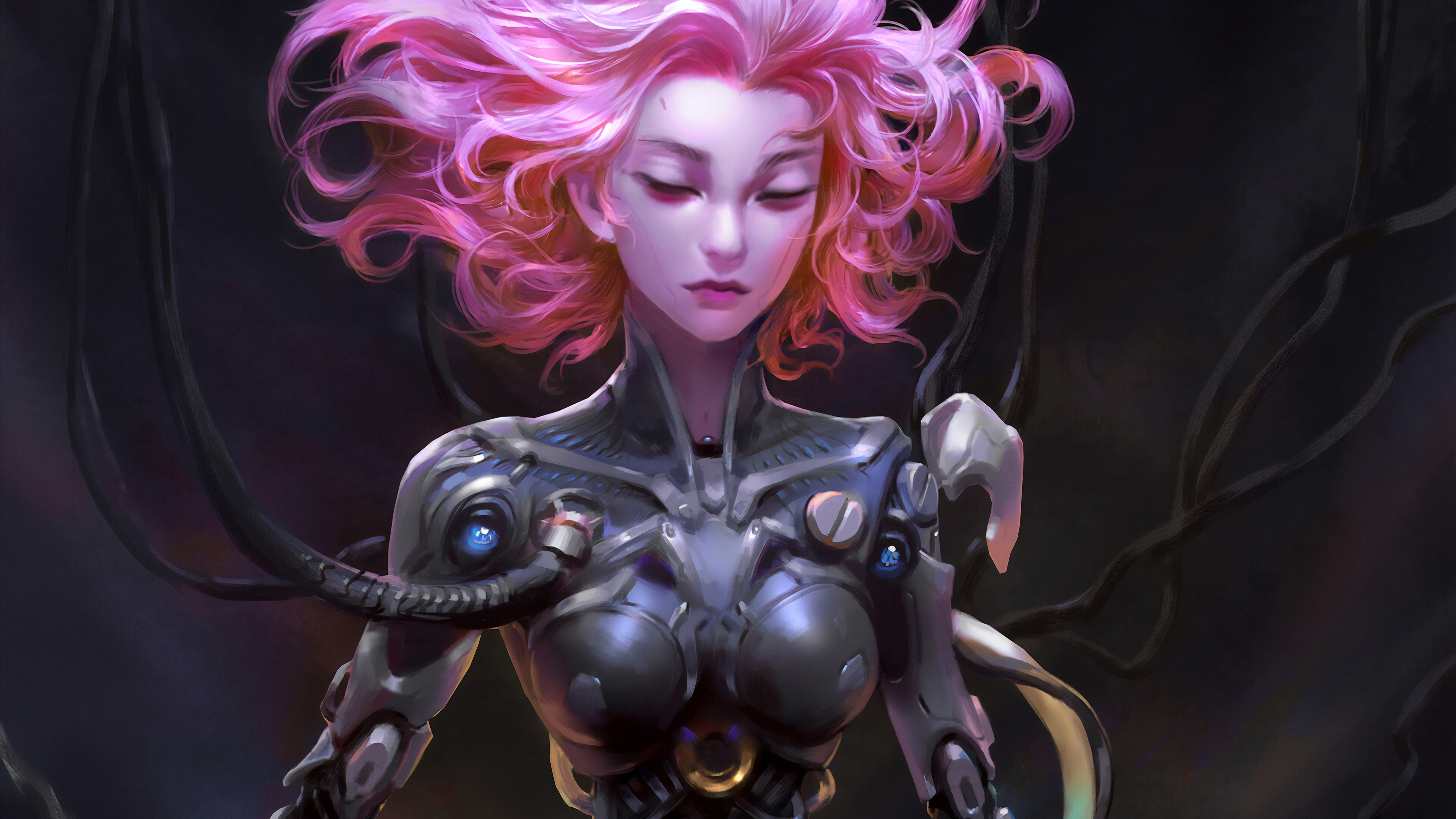 4K Cyborg Girl Wallpapers