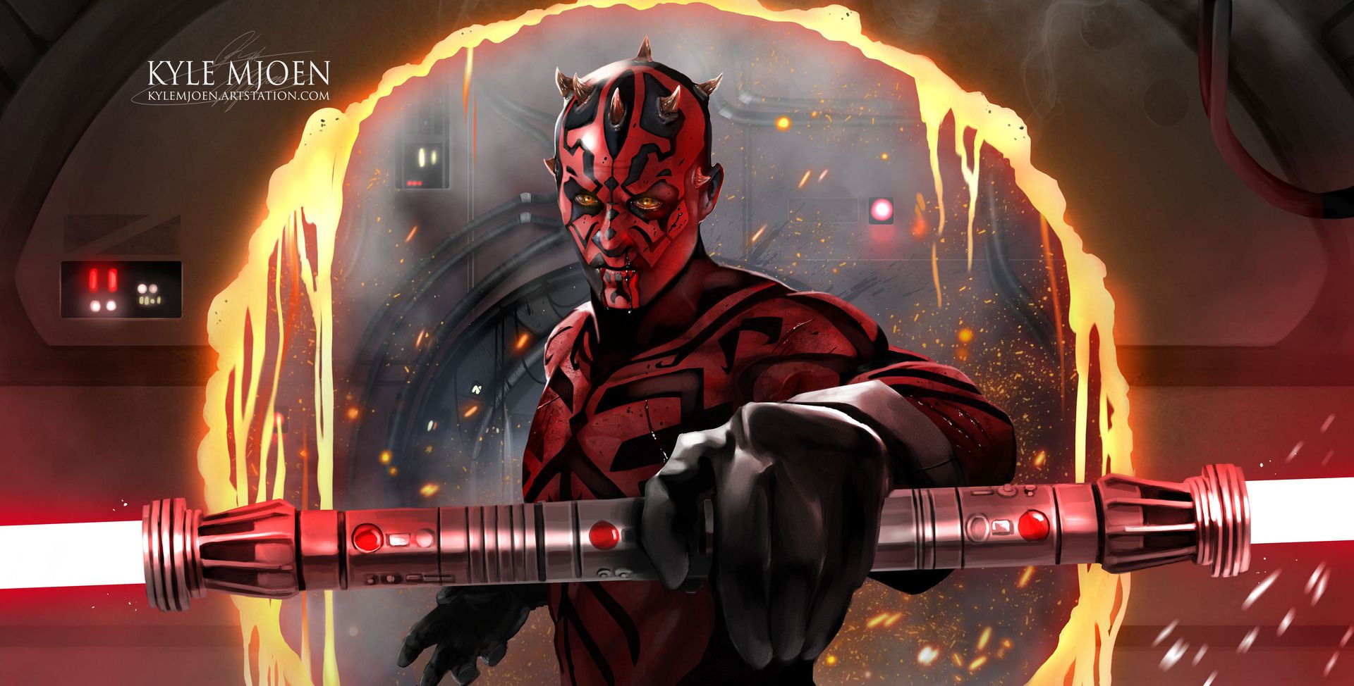 4K Darth Maul Mandalorian Inspire Art Wallpapers