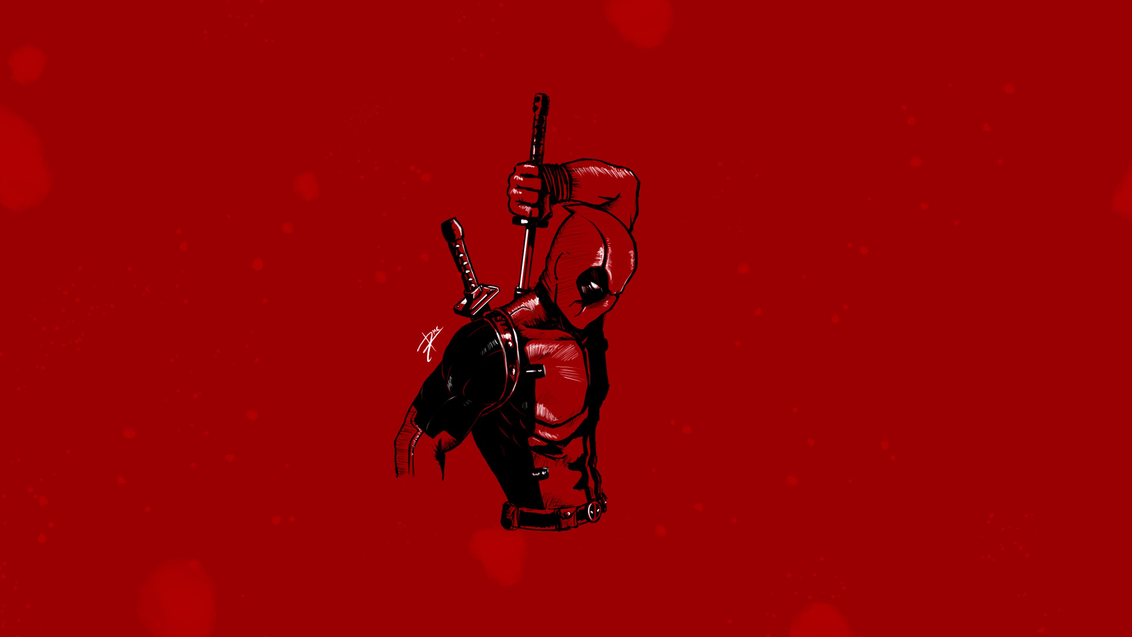 4K Deadpool Minimalism 2020 Wallpapers