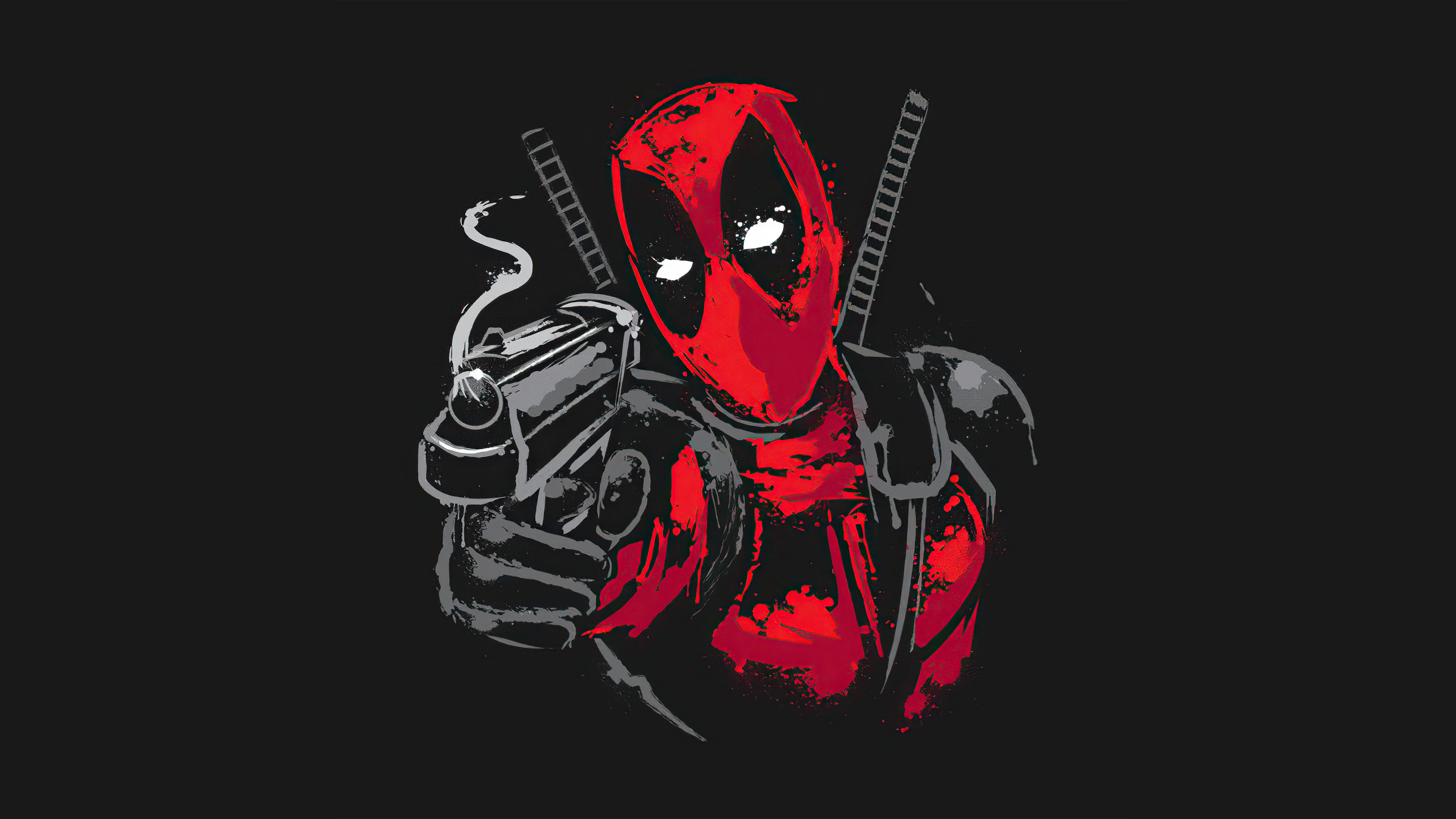 4K Deadpool Minimalism 2020 Wallpapers