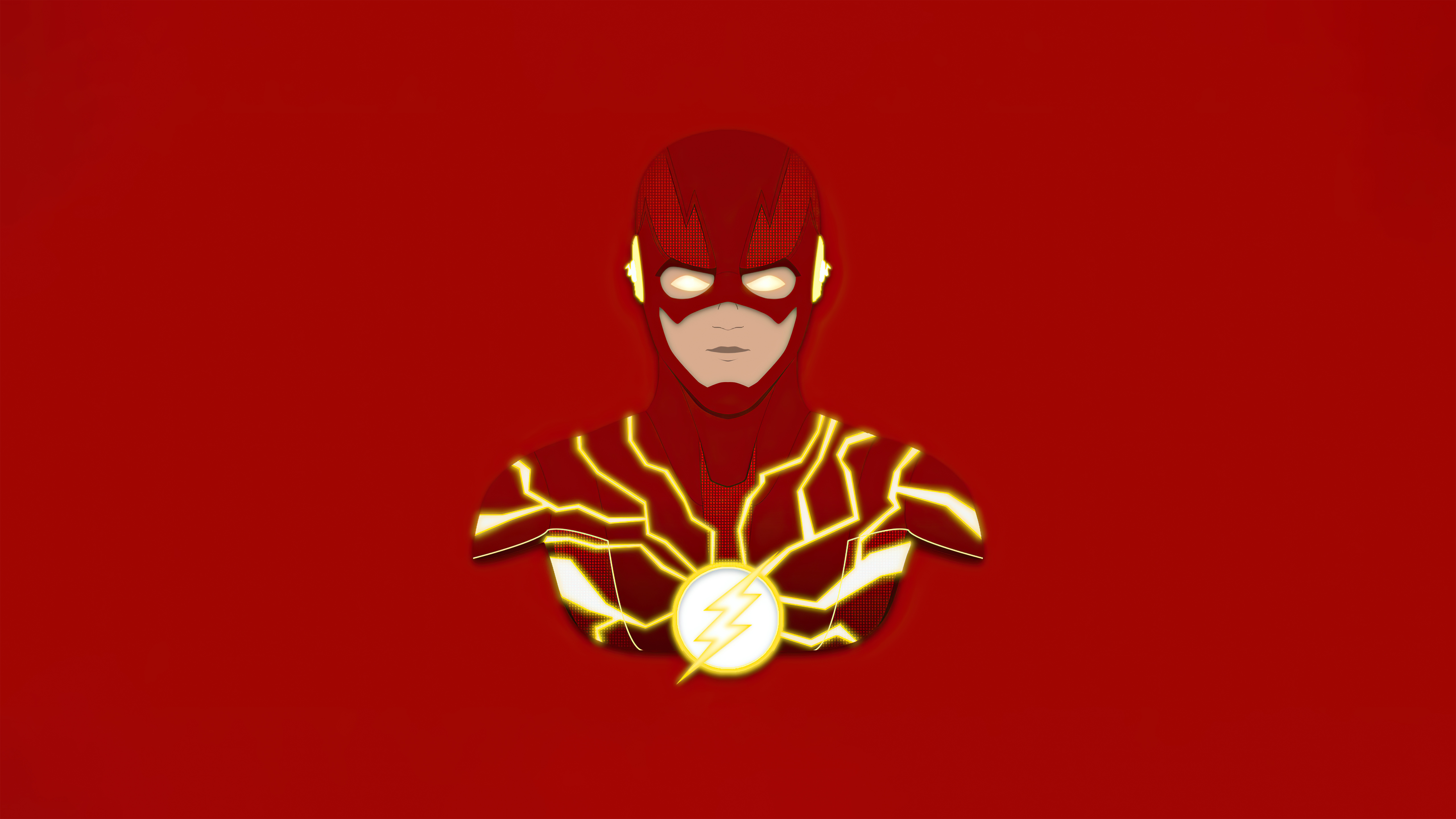 4K Flash Logo Minimal Wallpapers