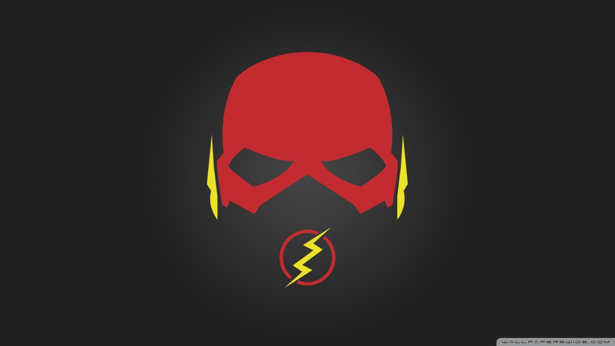 4K Flash Logo Minimal Wallpapers