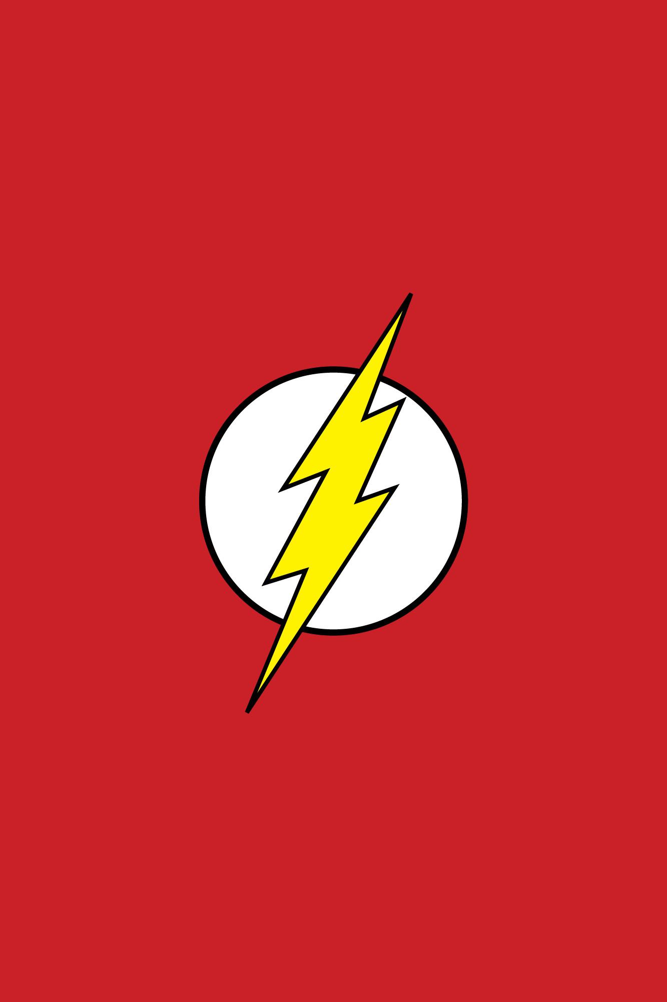 4K Flash Logo Minimal Wallpapers