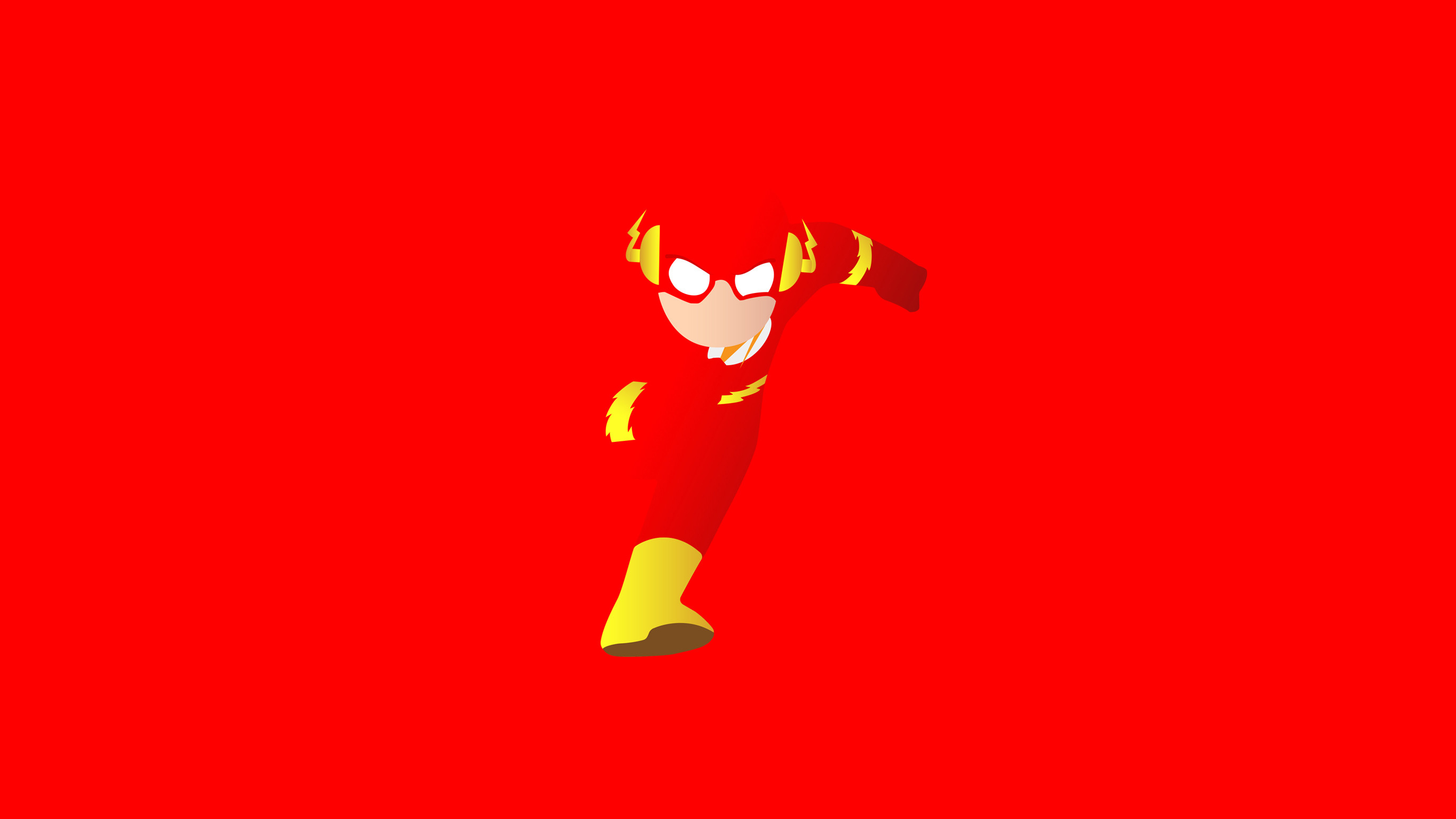 4K Flash Logo Minimal Wallpapers