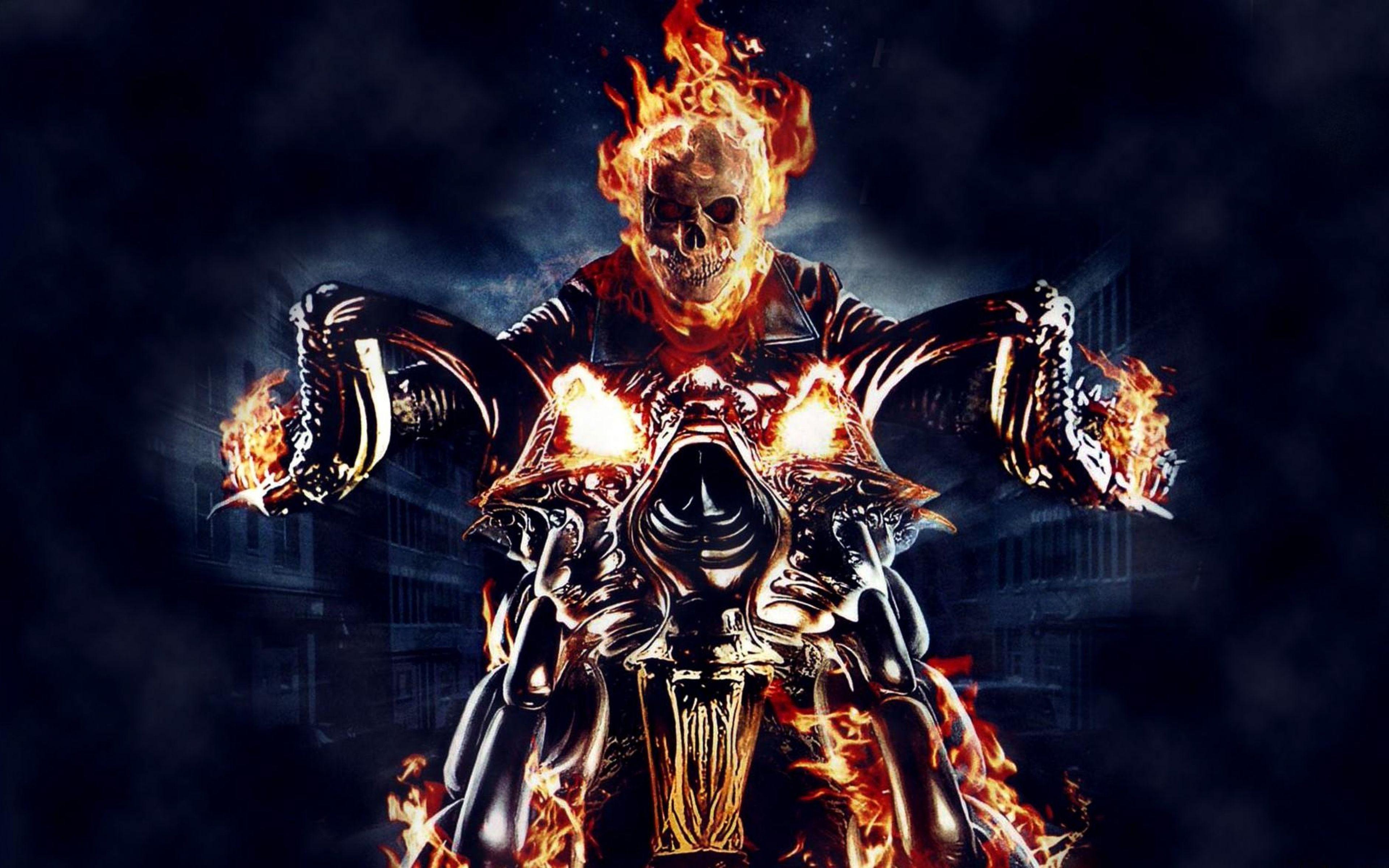 4K Ghostrider Art Wallpapers