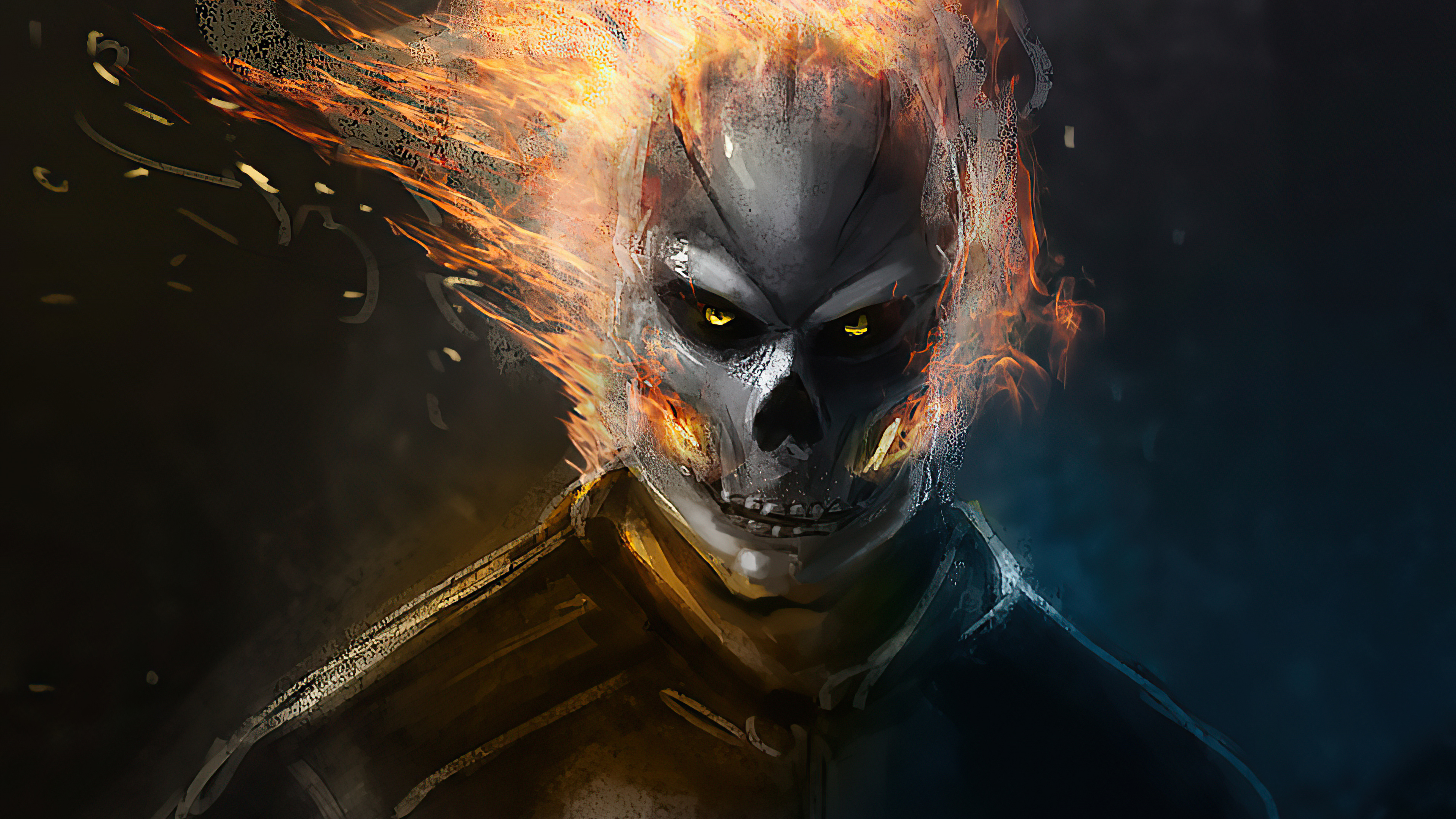 4K Ghostrider Art Wallpapers