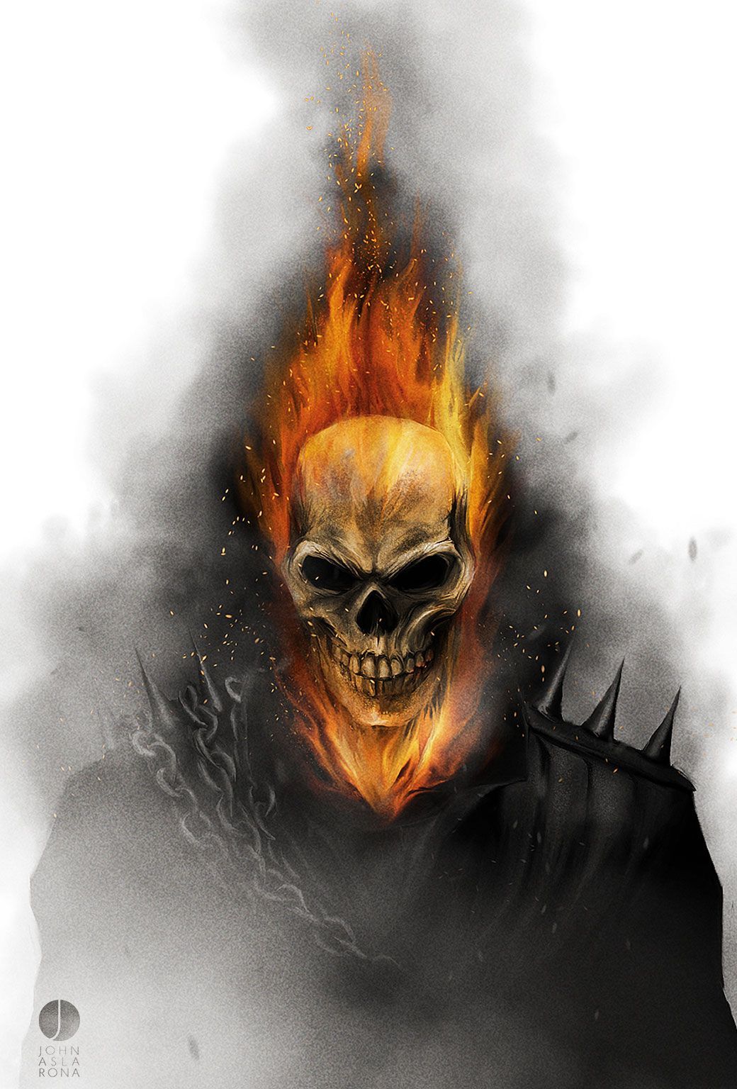 4K Ghostrider Art Wallpapers