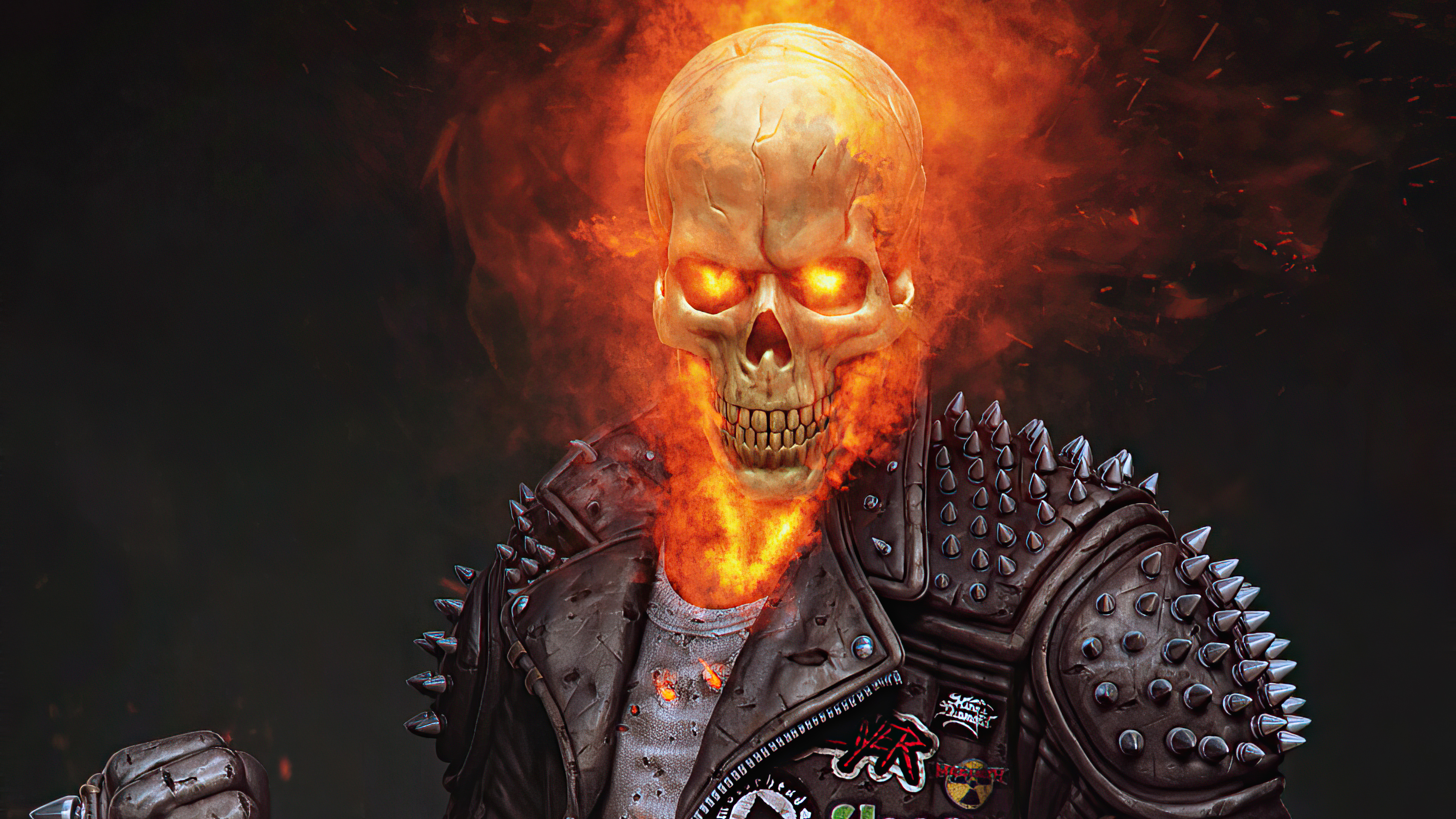 4K Ghostrider Art Wallpapers