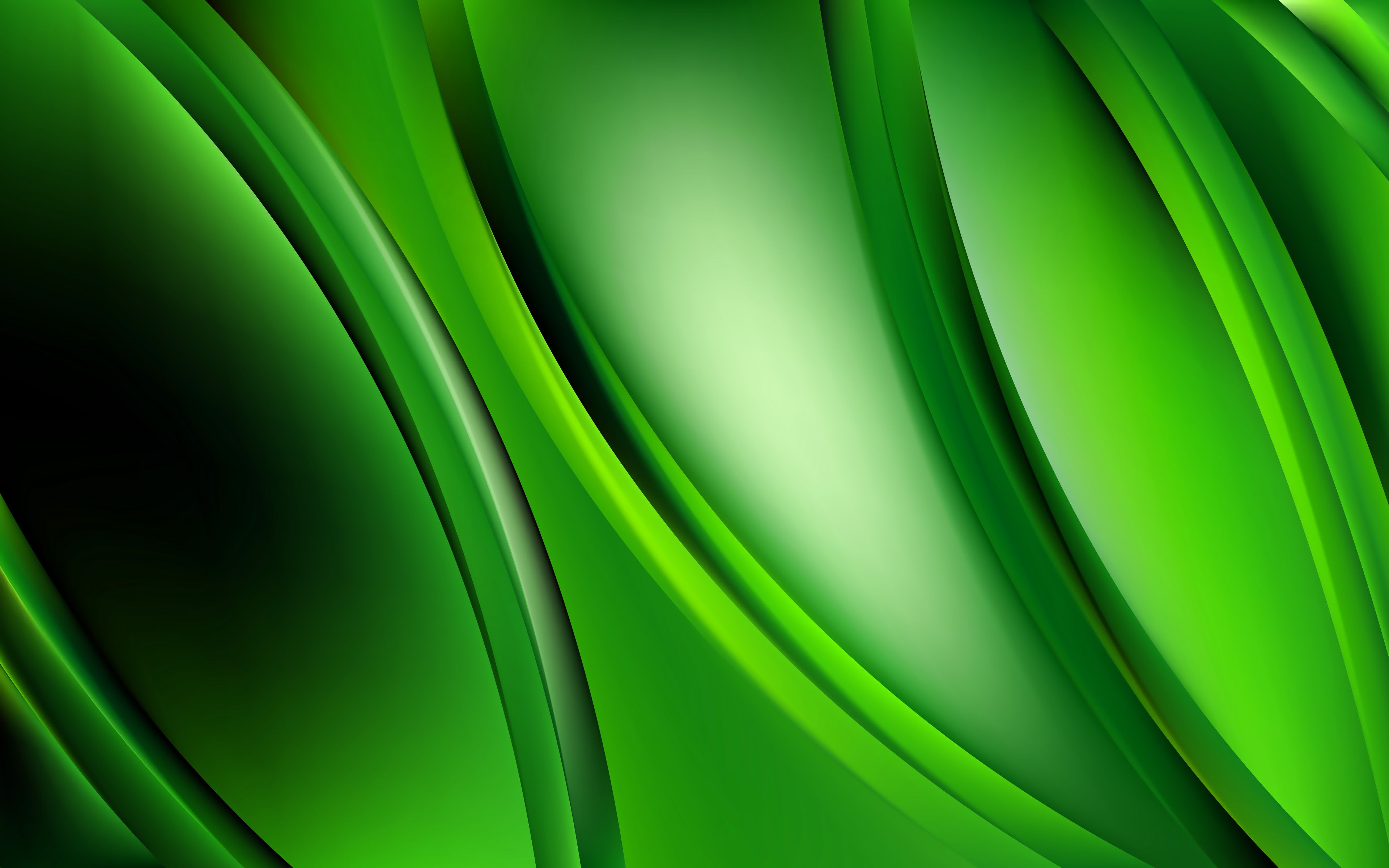 4K Green Abstract Wallpapers