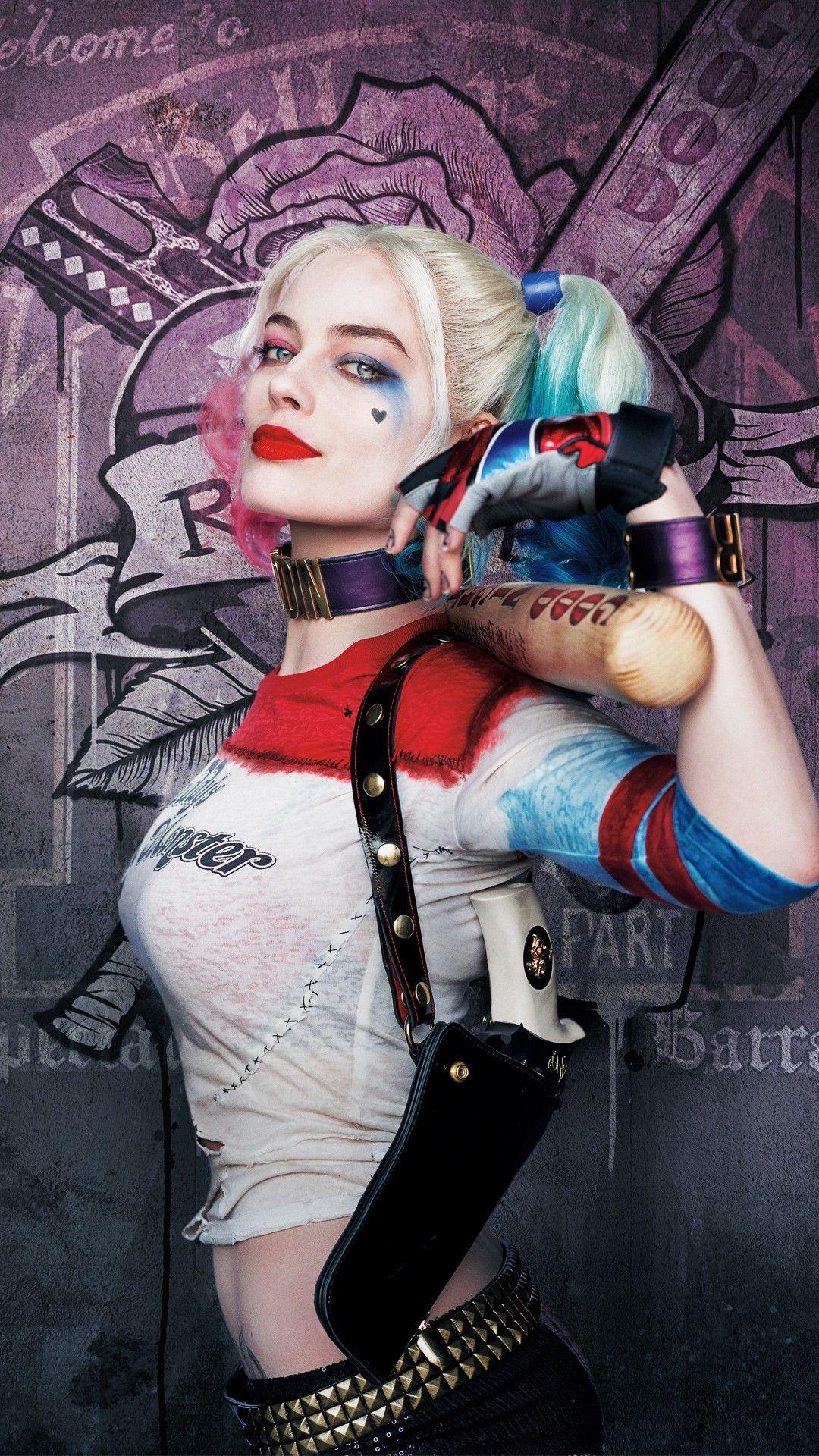 4K Harley Quinn Minimal Art Wallpapers