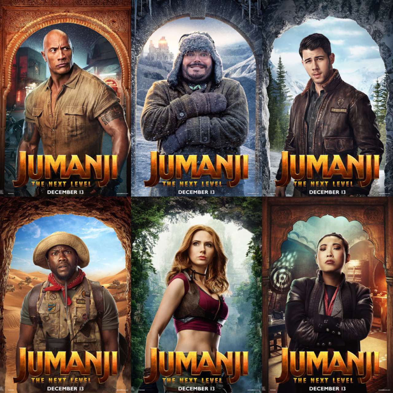 4K Jumanji 2019 Movie Cast Wallpapers