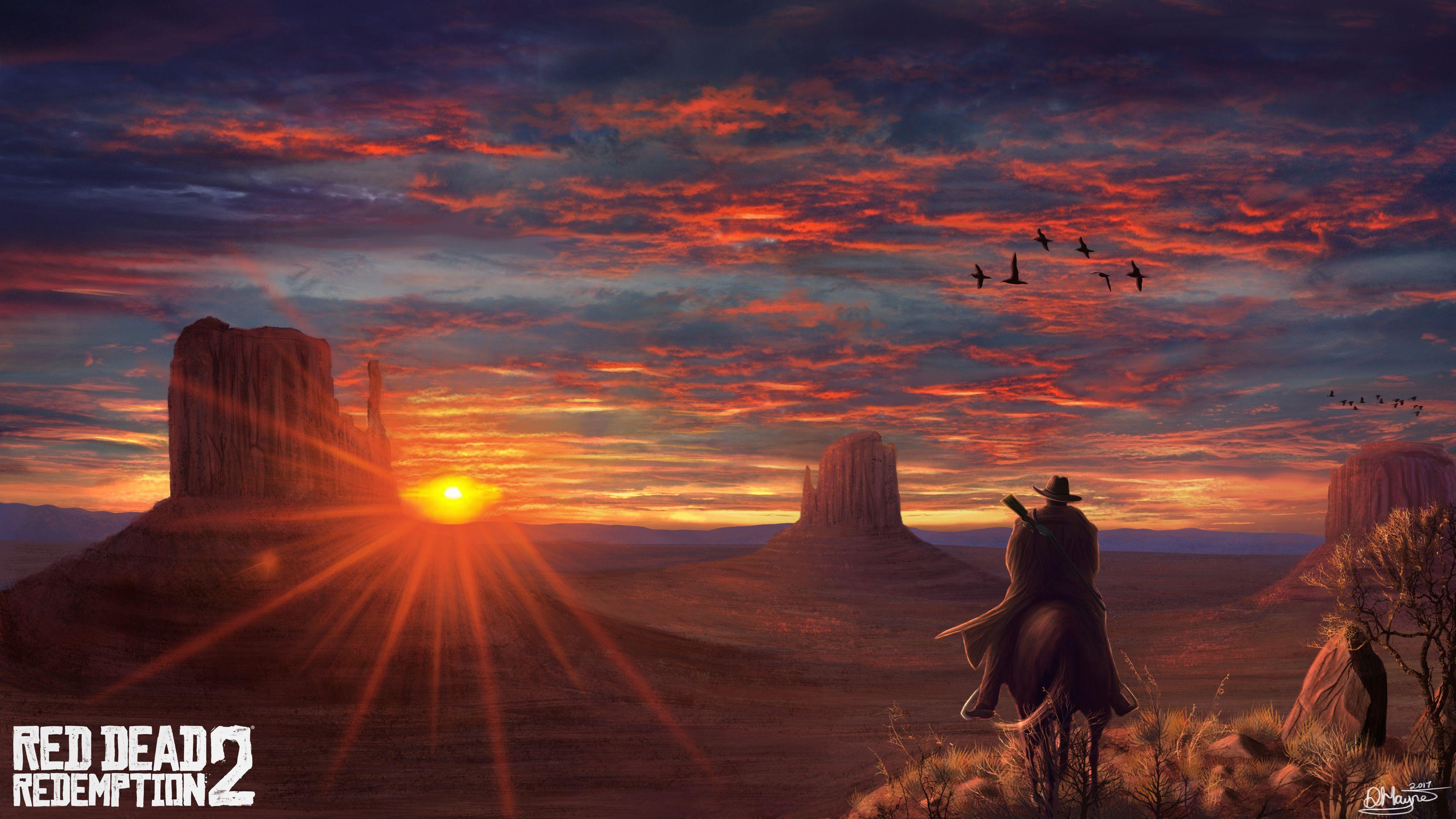 4K Landscape From Red Dead Redemption Wallpapers