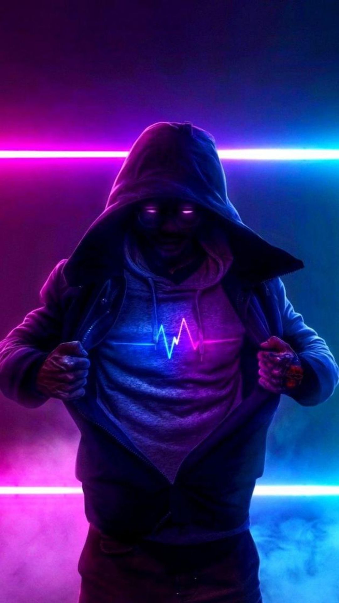 4K Pink And Blue Neon Wallpapers