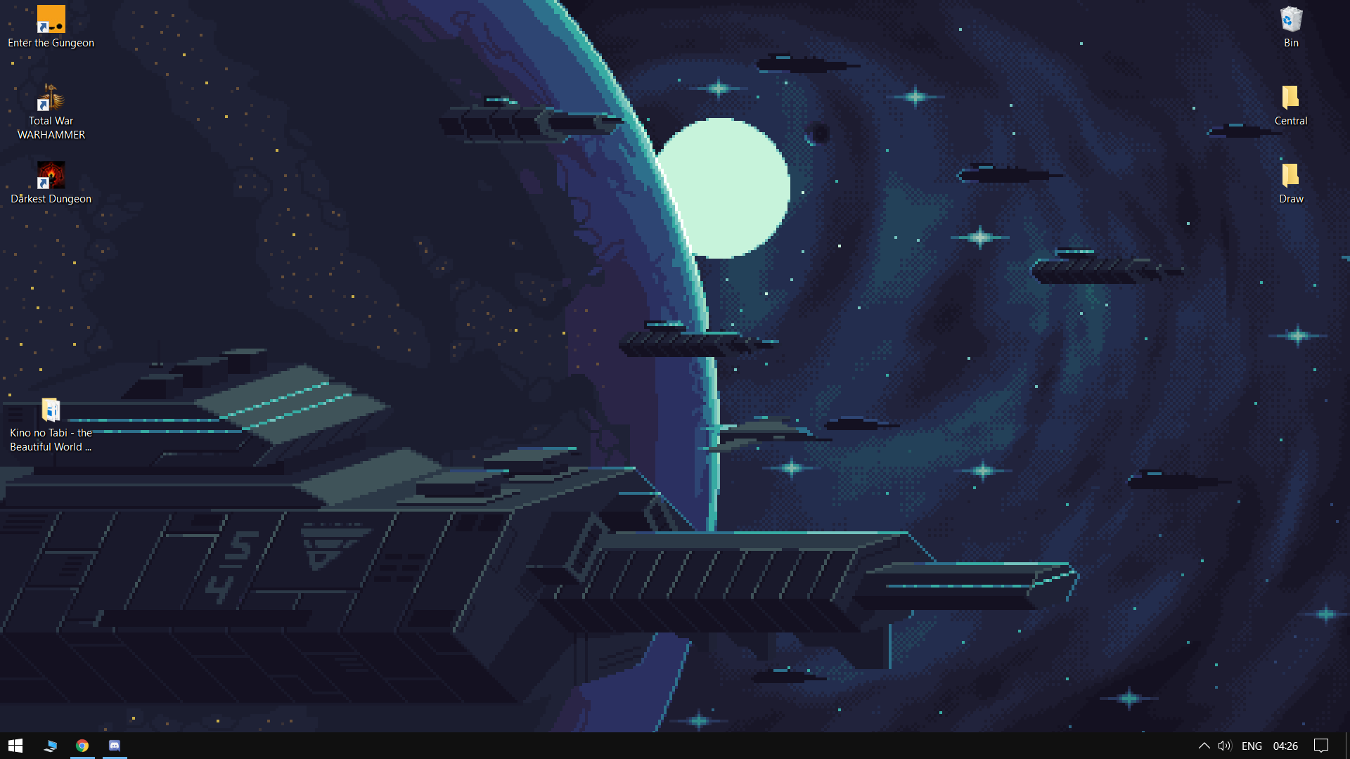 4K Planet Pixel Art Wallpapers