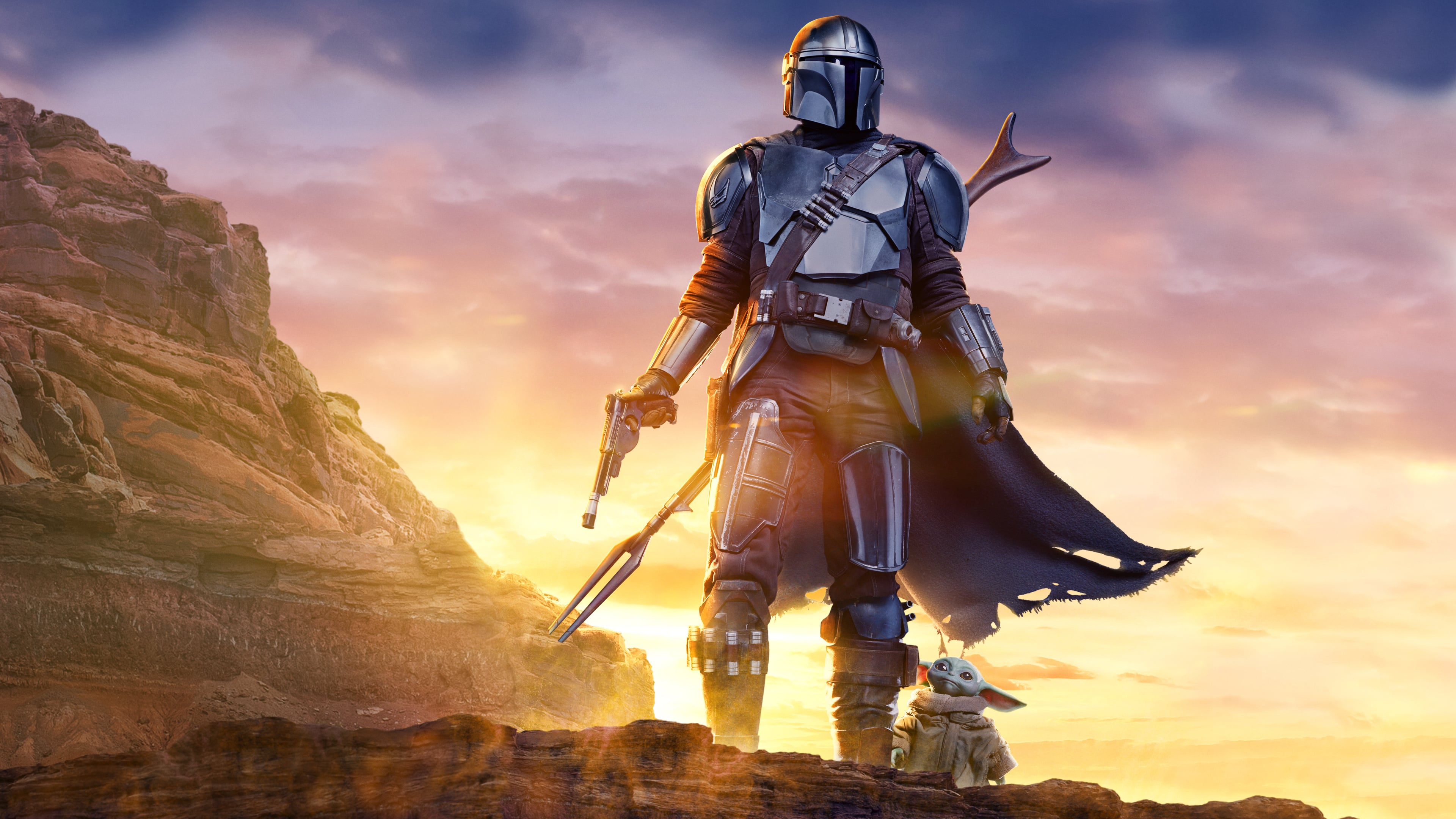 4K Poster Of The Mandalorian Wallpapers