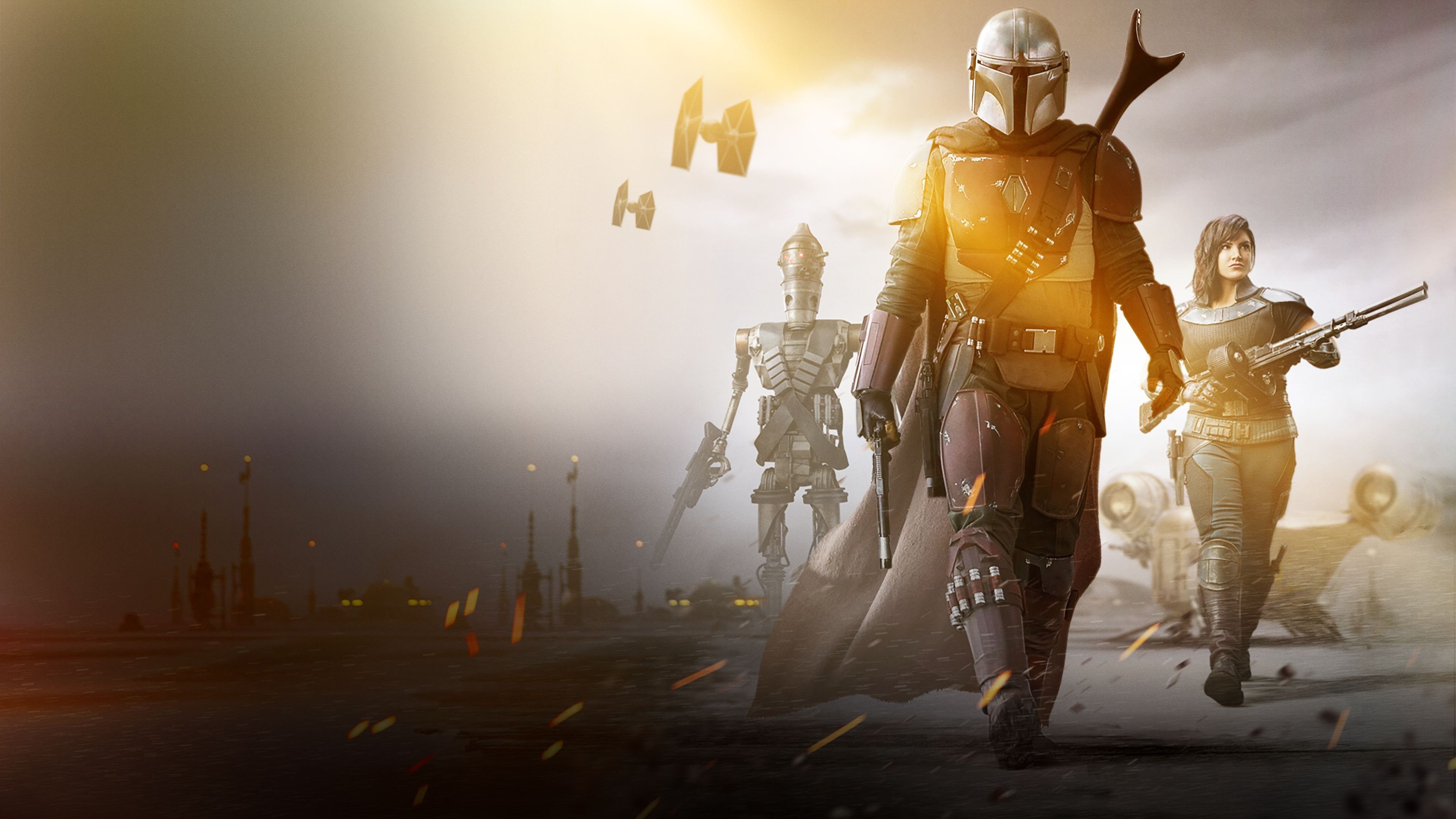 4K Poster Of The Mandalorian Wallpapers