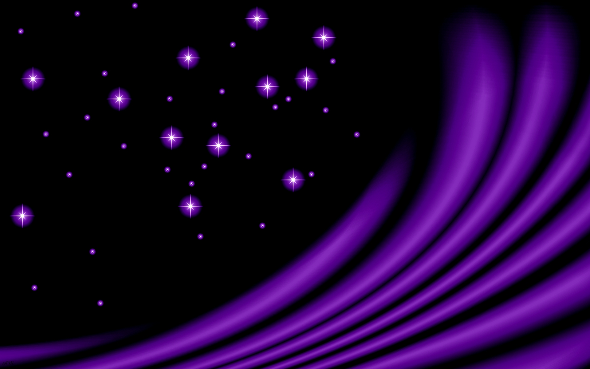 4K Purple Circles Violet Black Wallpapers