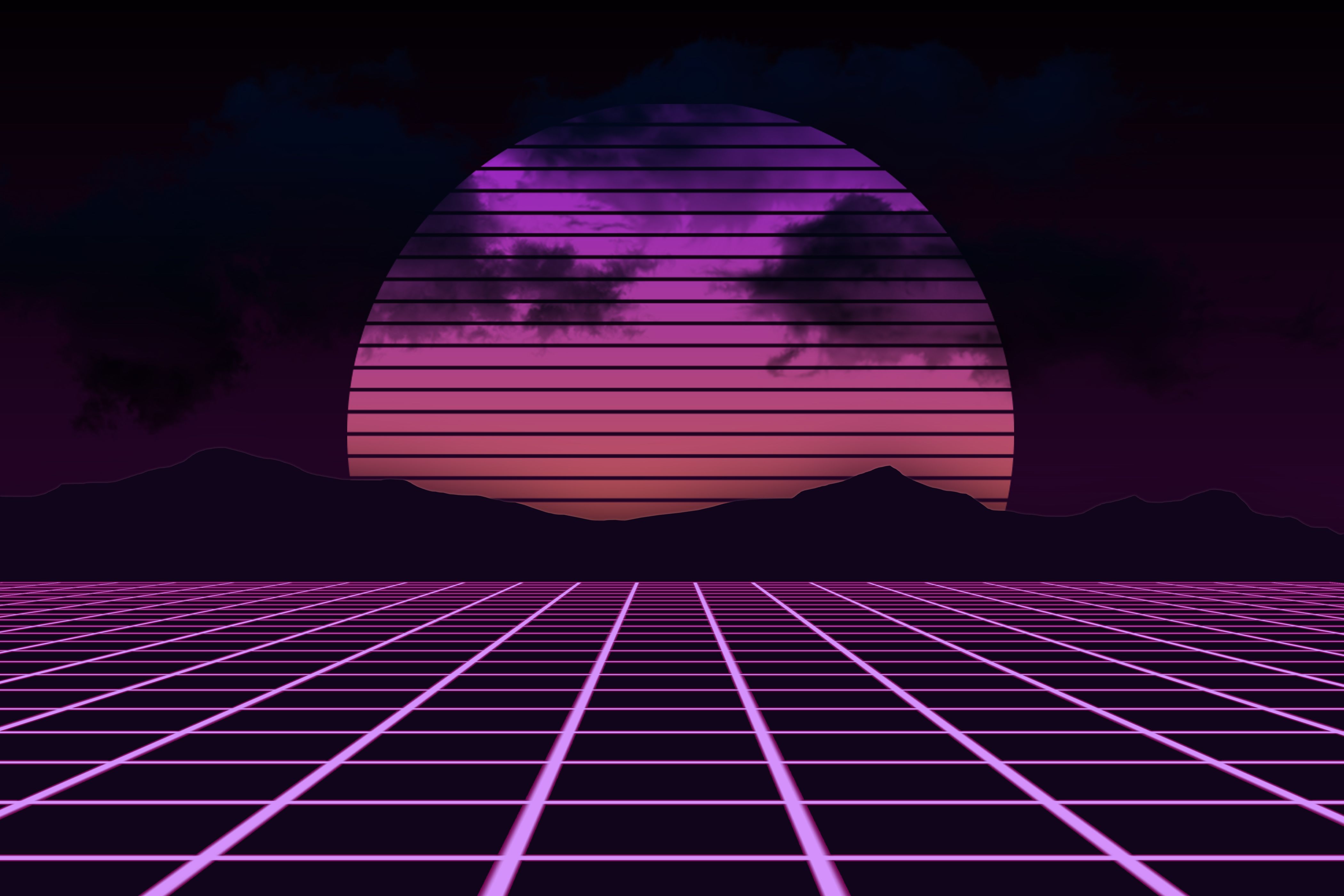 4K Retrowave Wallpapers