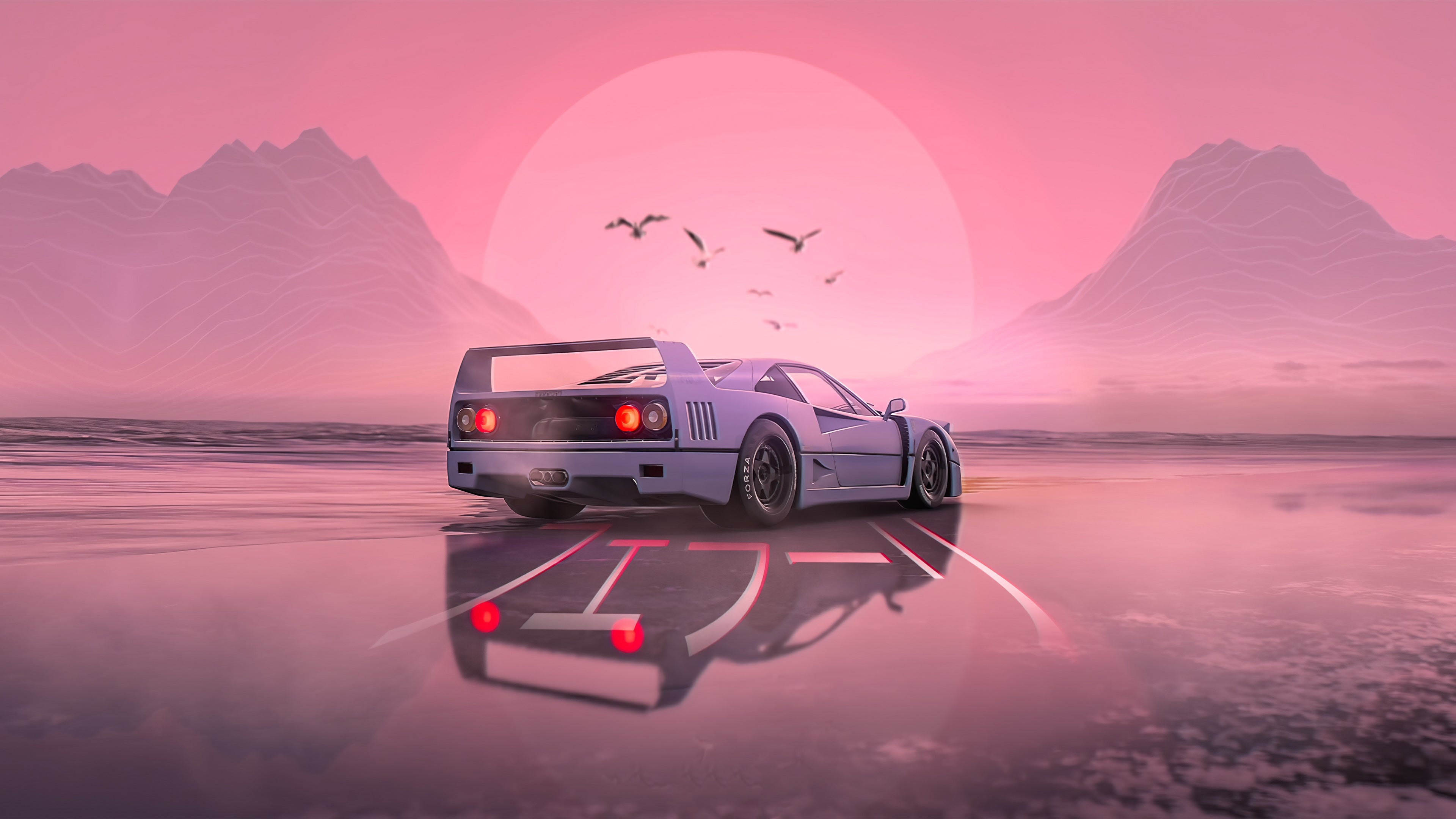 4K Retrowave Wallpapers