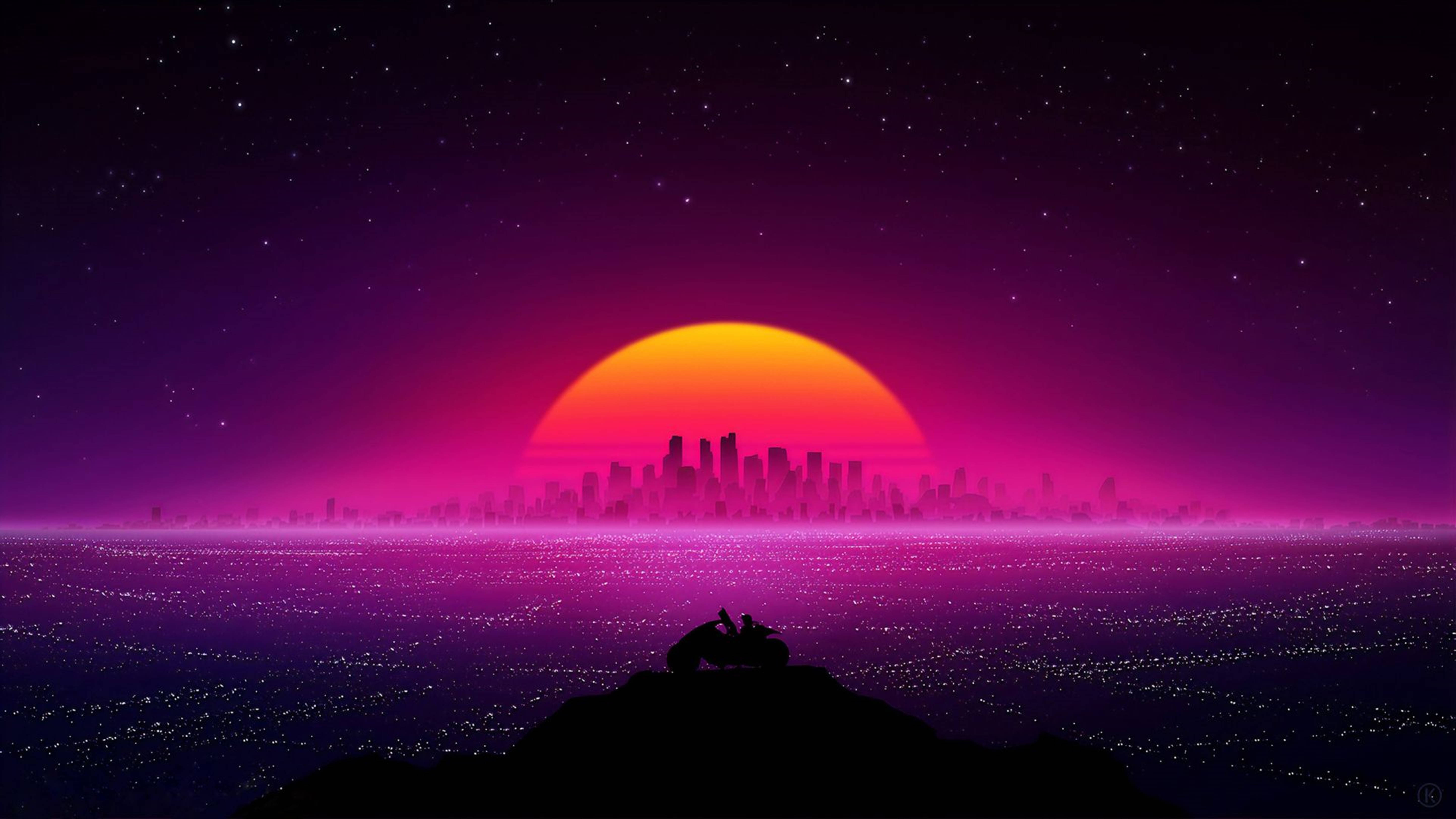 4K Retrowave Wallpapers