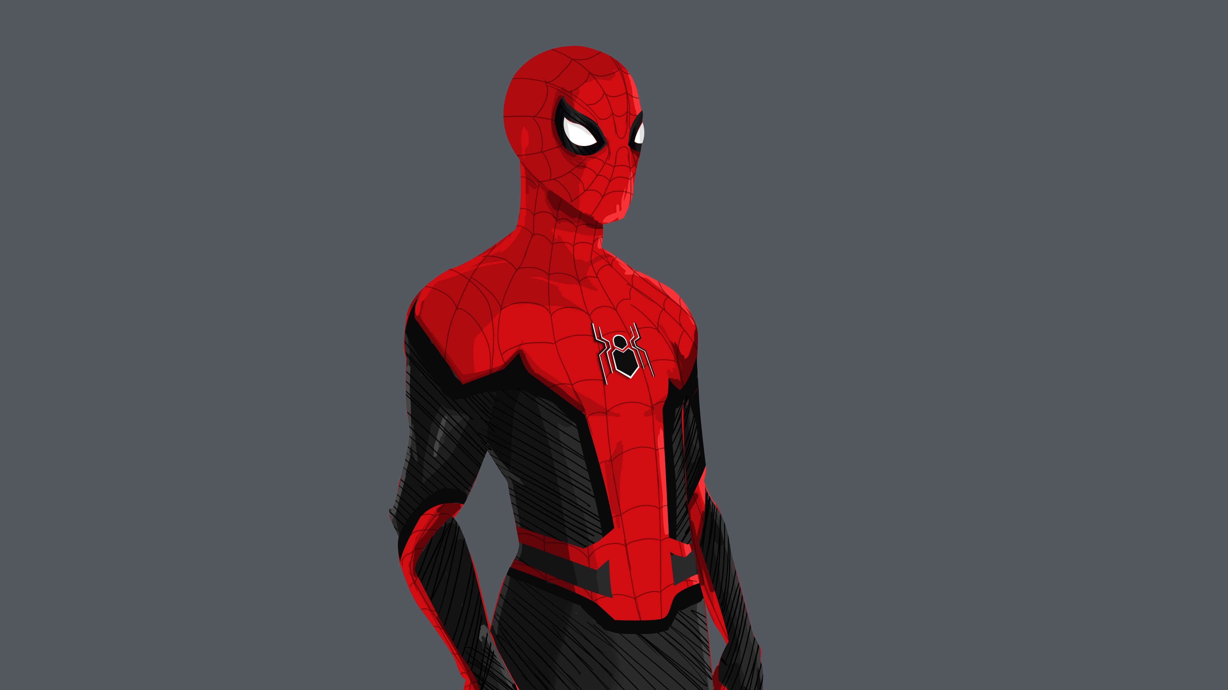 4K Spider Man Costume 2020 Digital Wallpapers