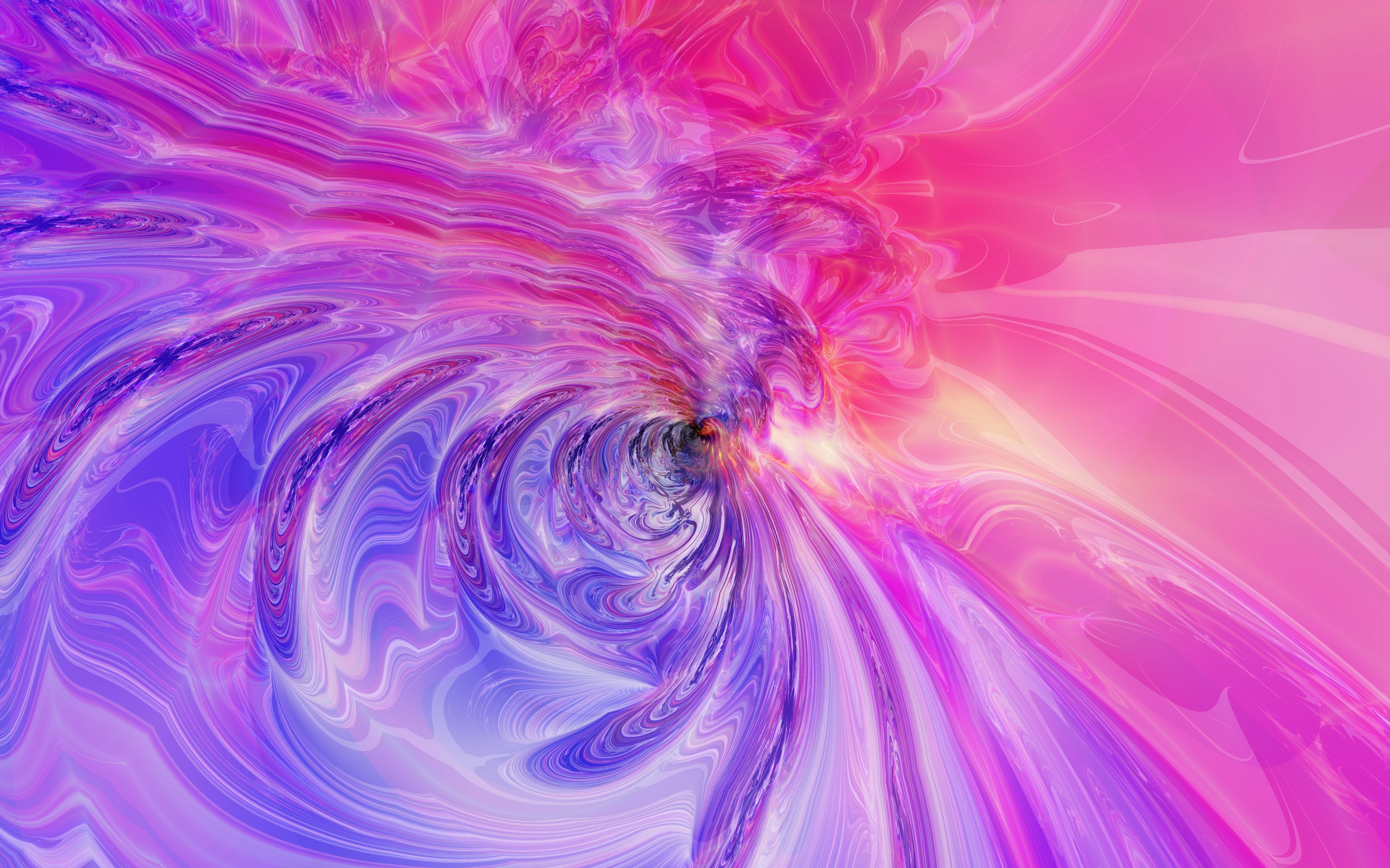 4K Spiral Shapes Purple Pink Abstract Wallpapers