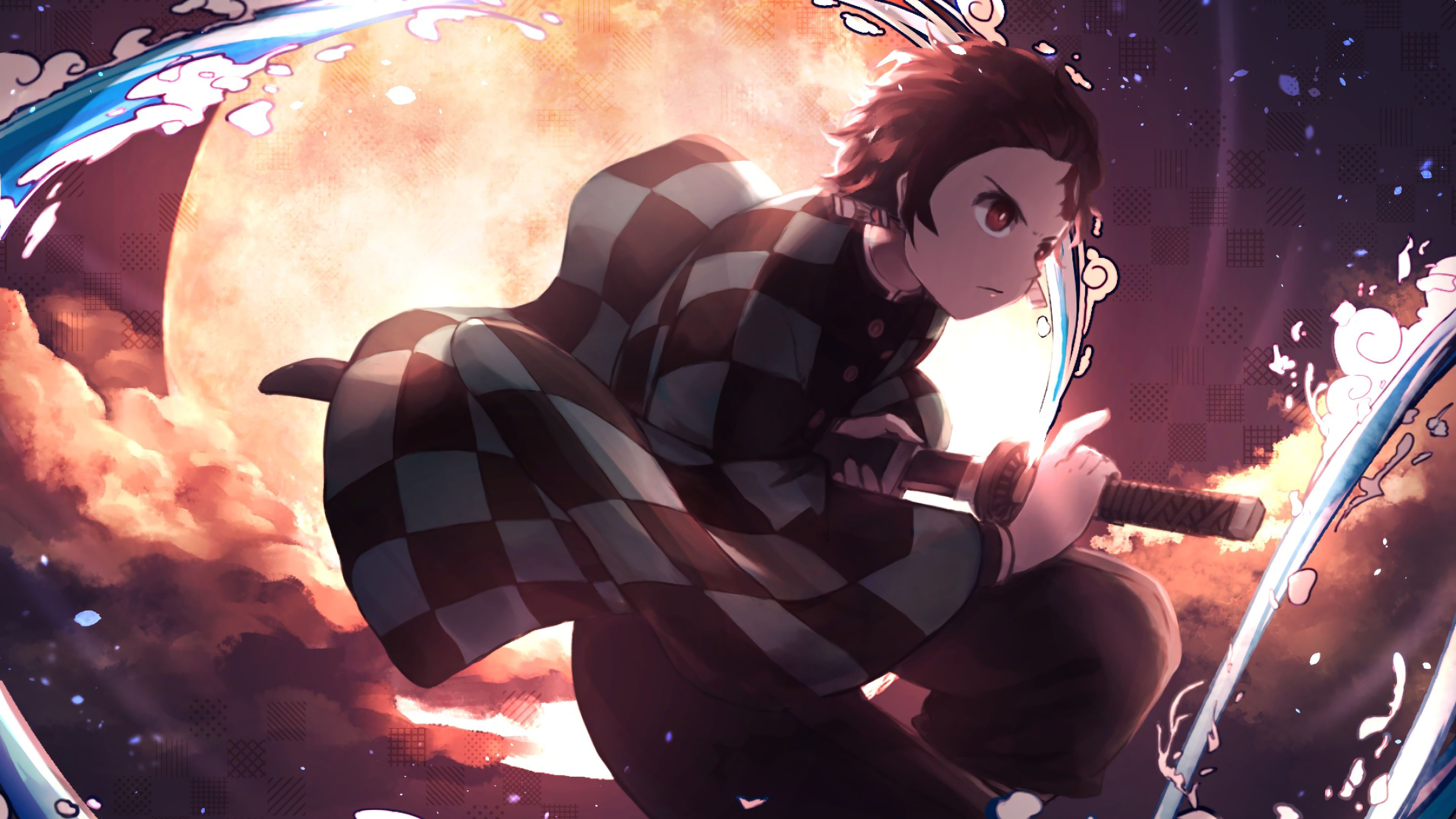 4K Tanjirou Kamado Art Wallpapers