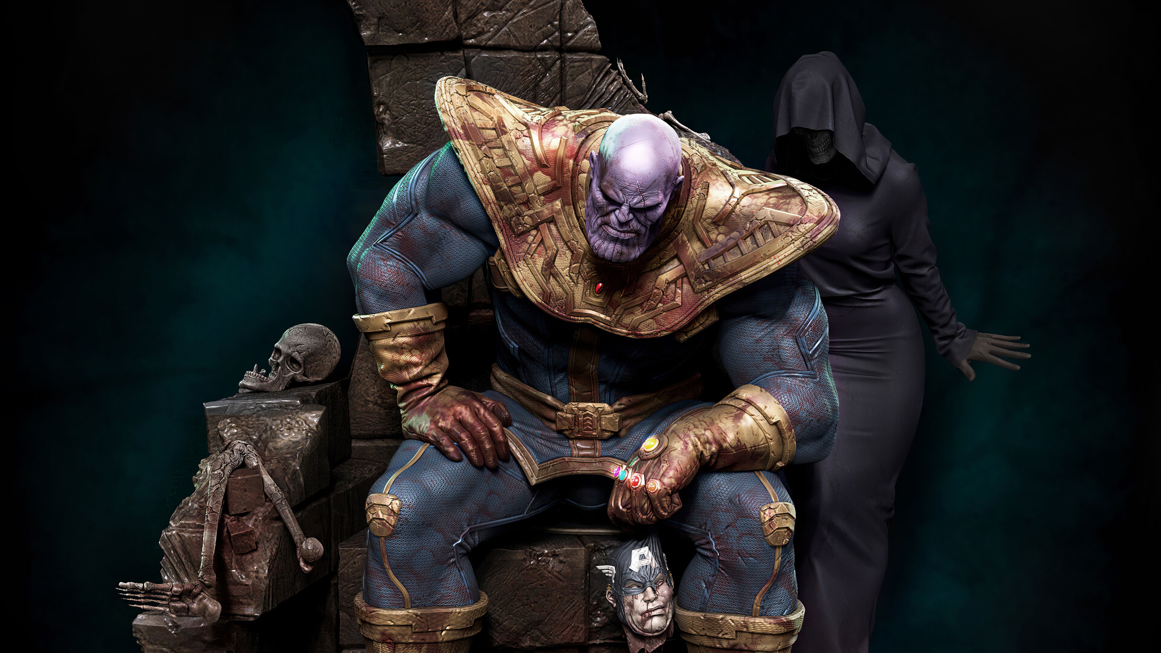 4K Thanos Art Wallpapers
