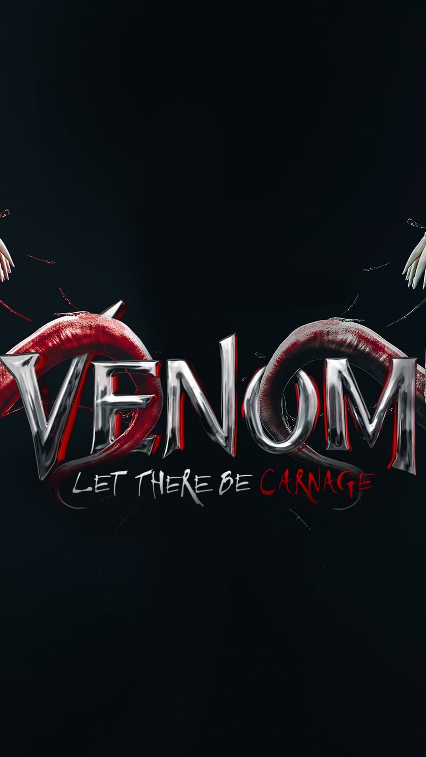 4K Venom Let There Be Carnage Logo Wallpapers