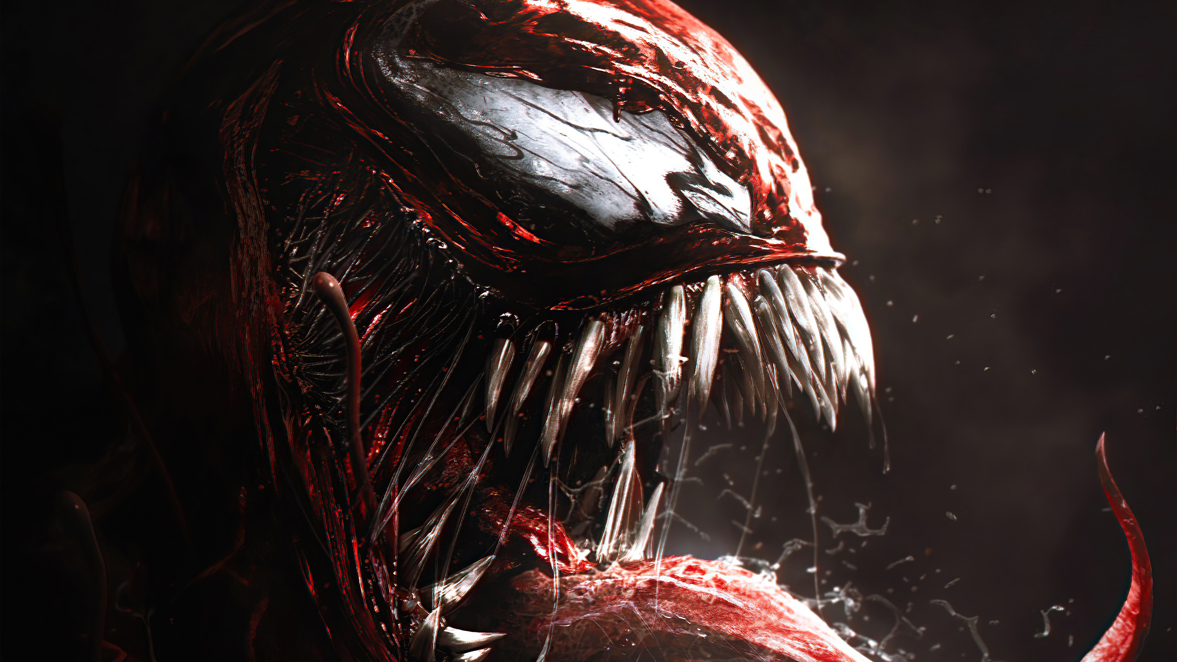 4K Venom Let There Be Carnage Logo Wallpapers