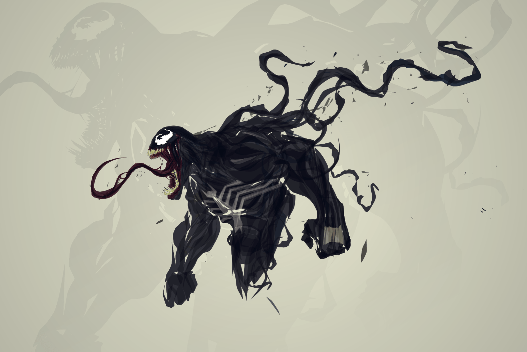 4K Venom Minimalism Wallpapers