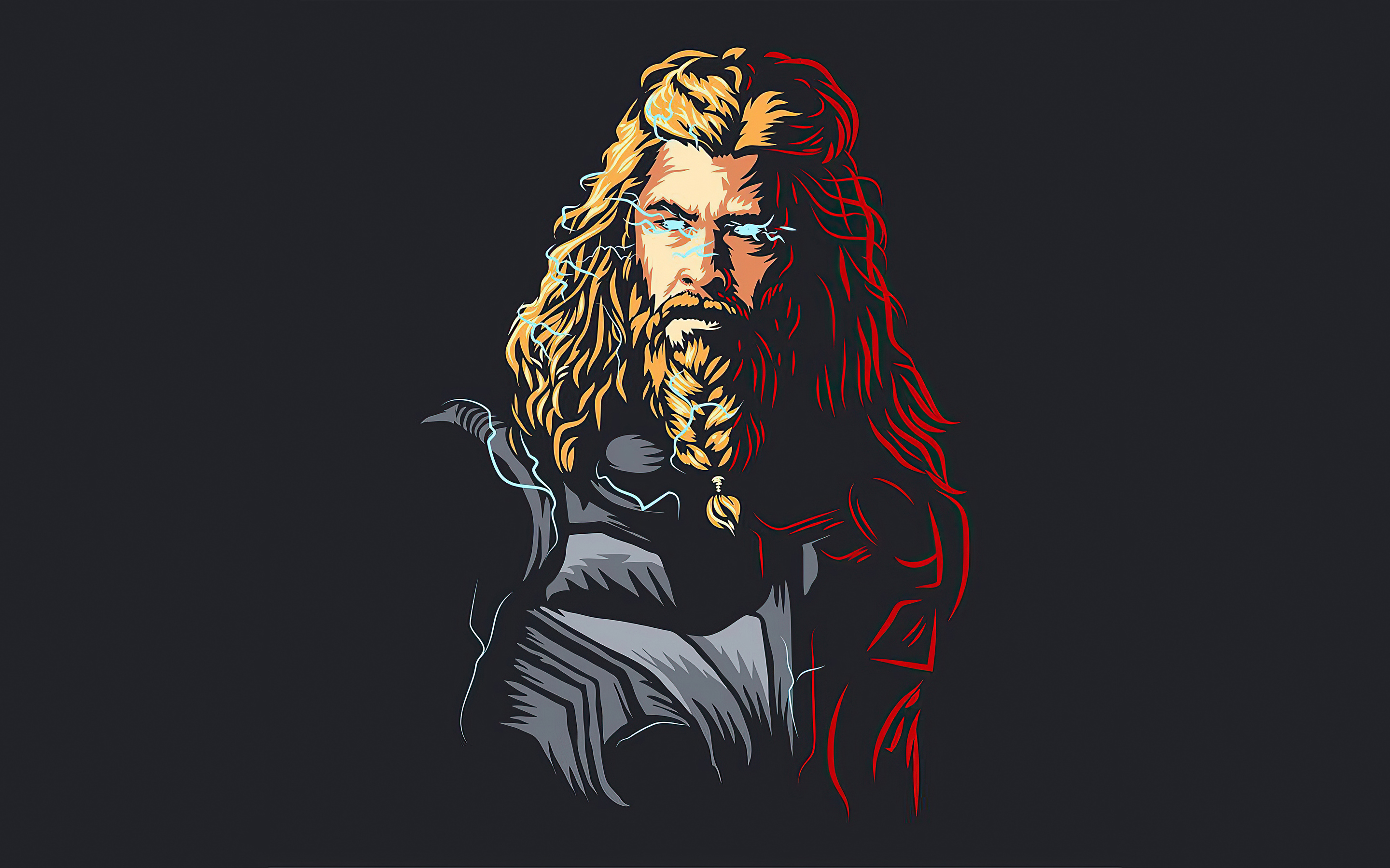 5K Thor Minimalism Wallpapers