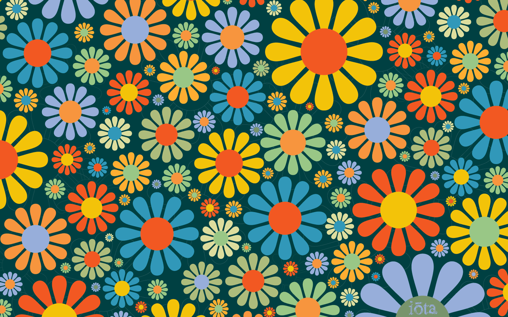 70S Flower Power Wallpapers