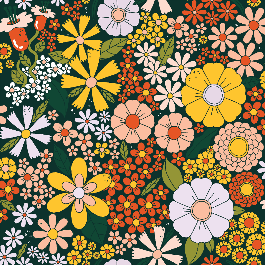 70S Flower Power Wallpapers