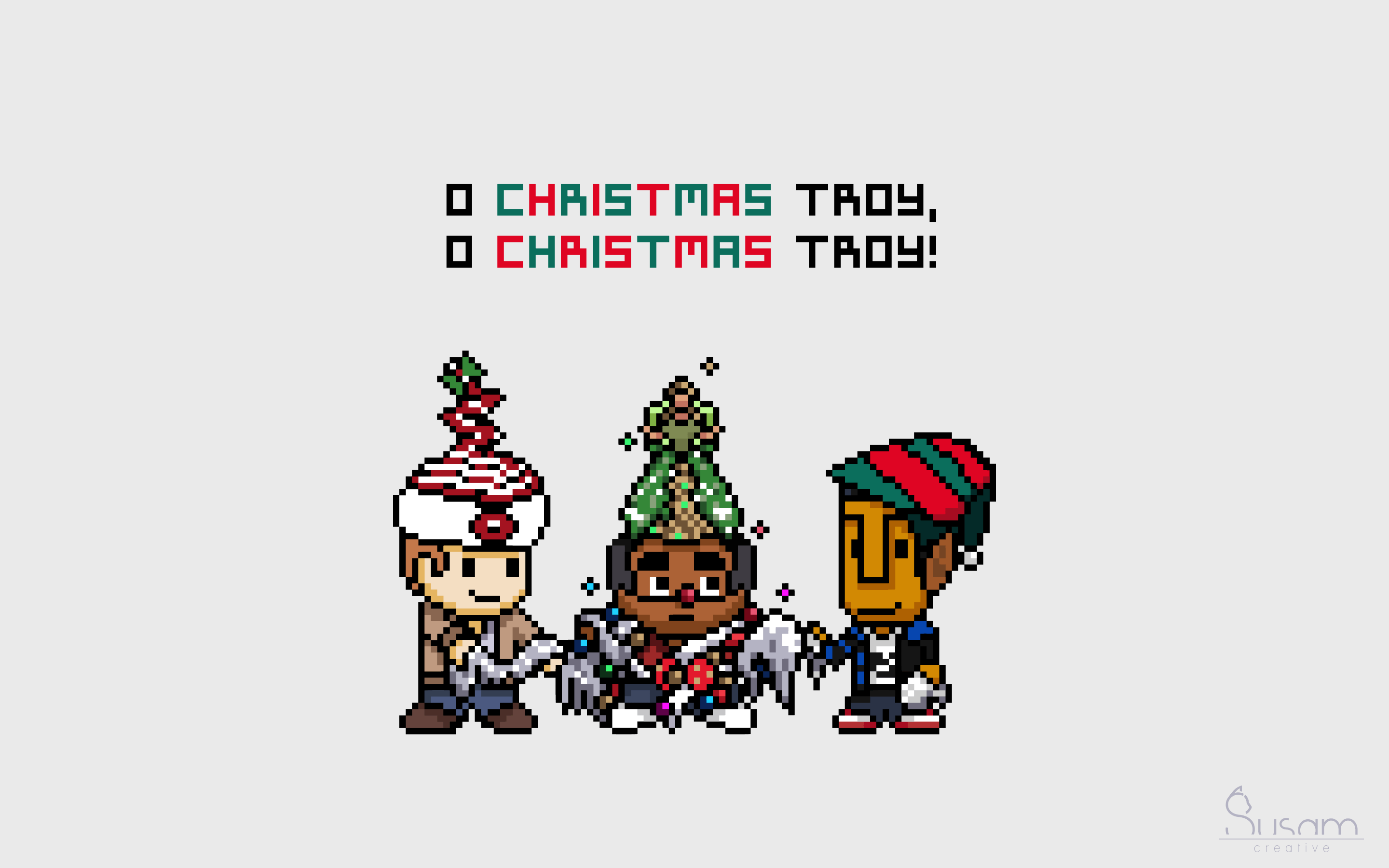 8-Bit Christmas Movie Wallpapers