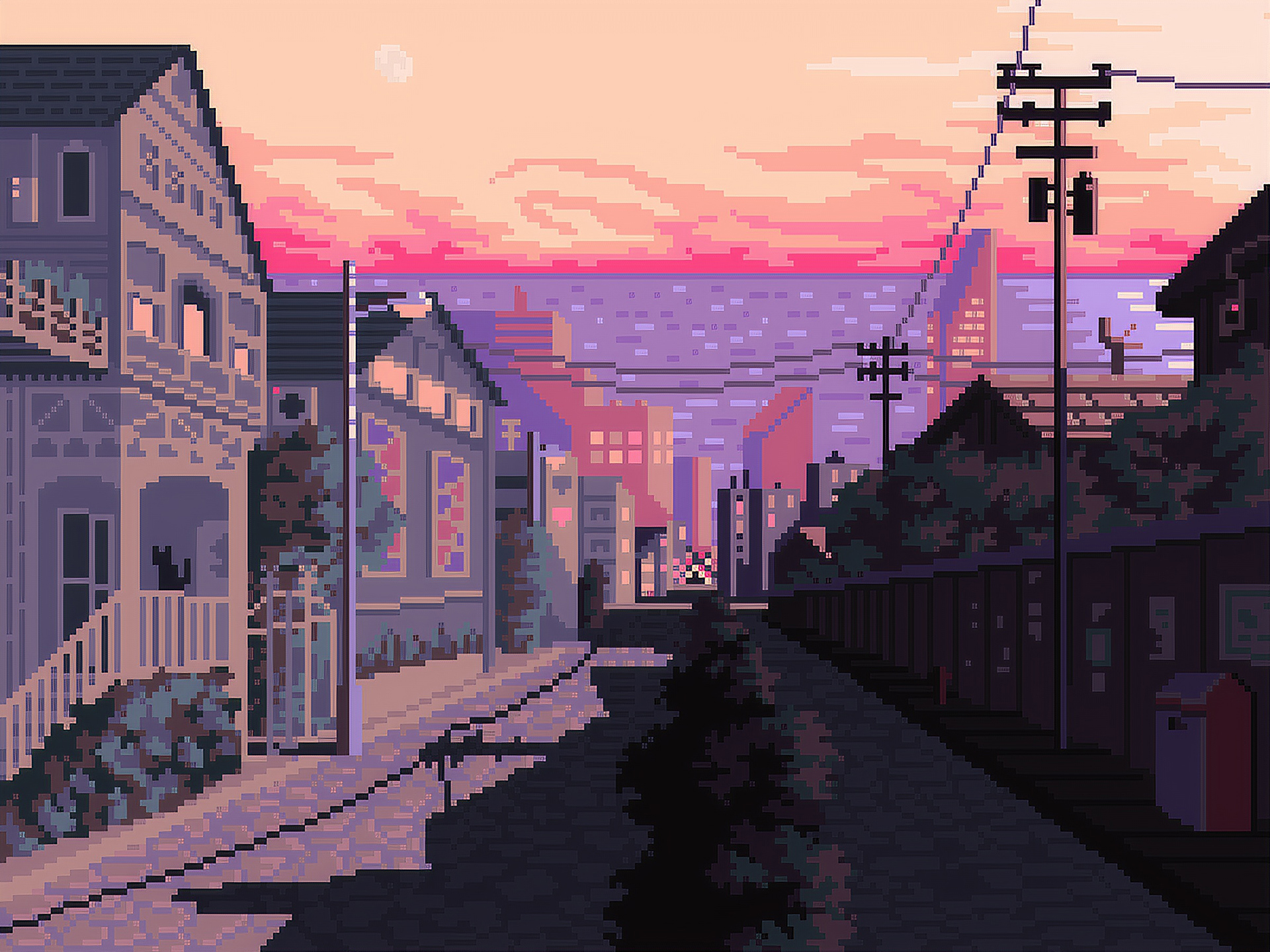 8 Bit City Wallpapers