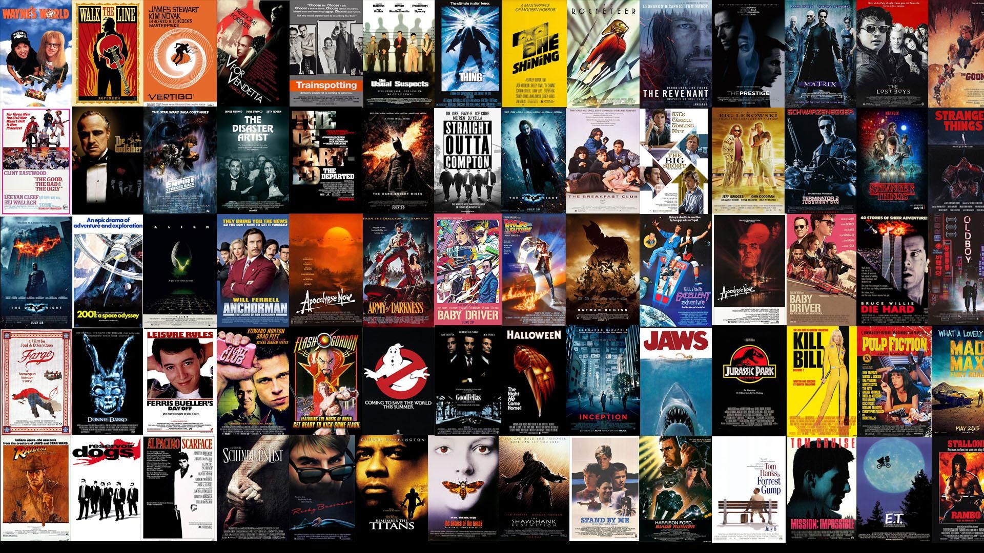 80S Movie Collage Wallpapers Wallpapers