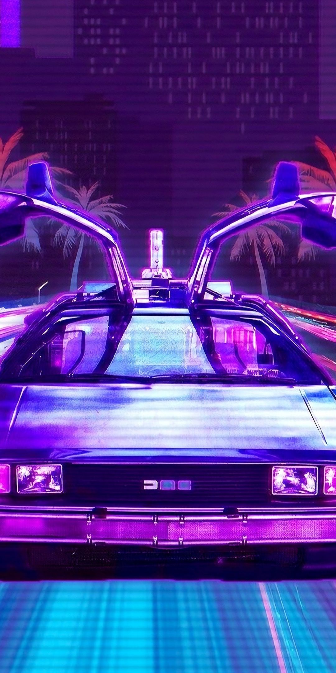 80S Neon Car Iphone Wallpapers