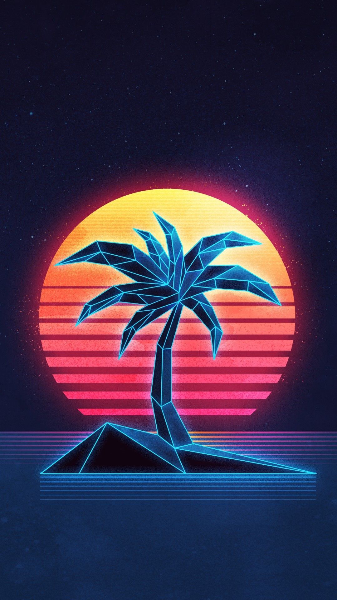 80S Neon Car Iphone Wallpapers