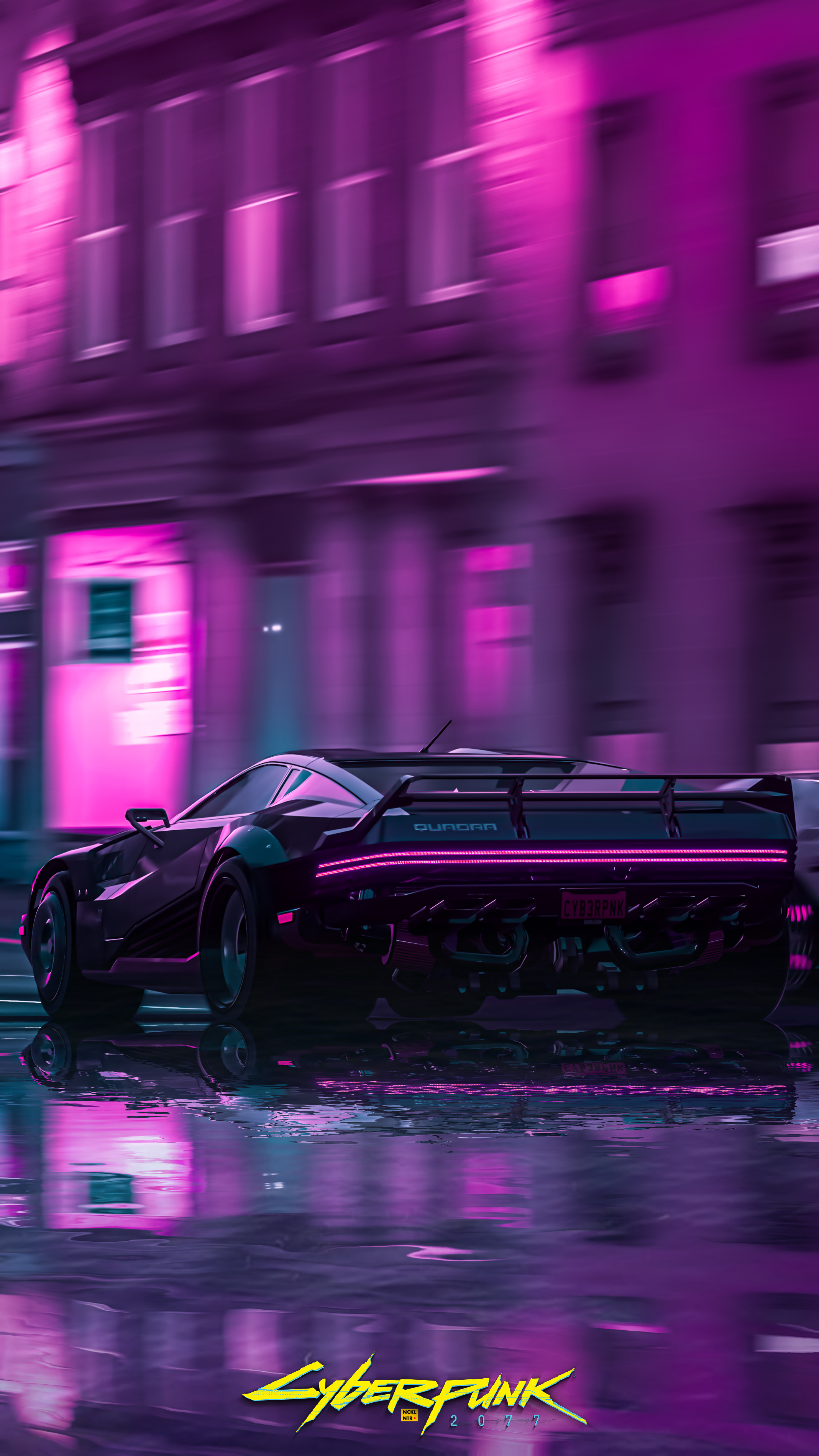 80S Neon Car Iphone Wallpapers