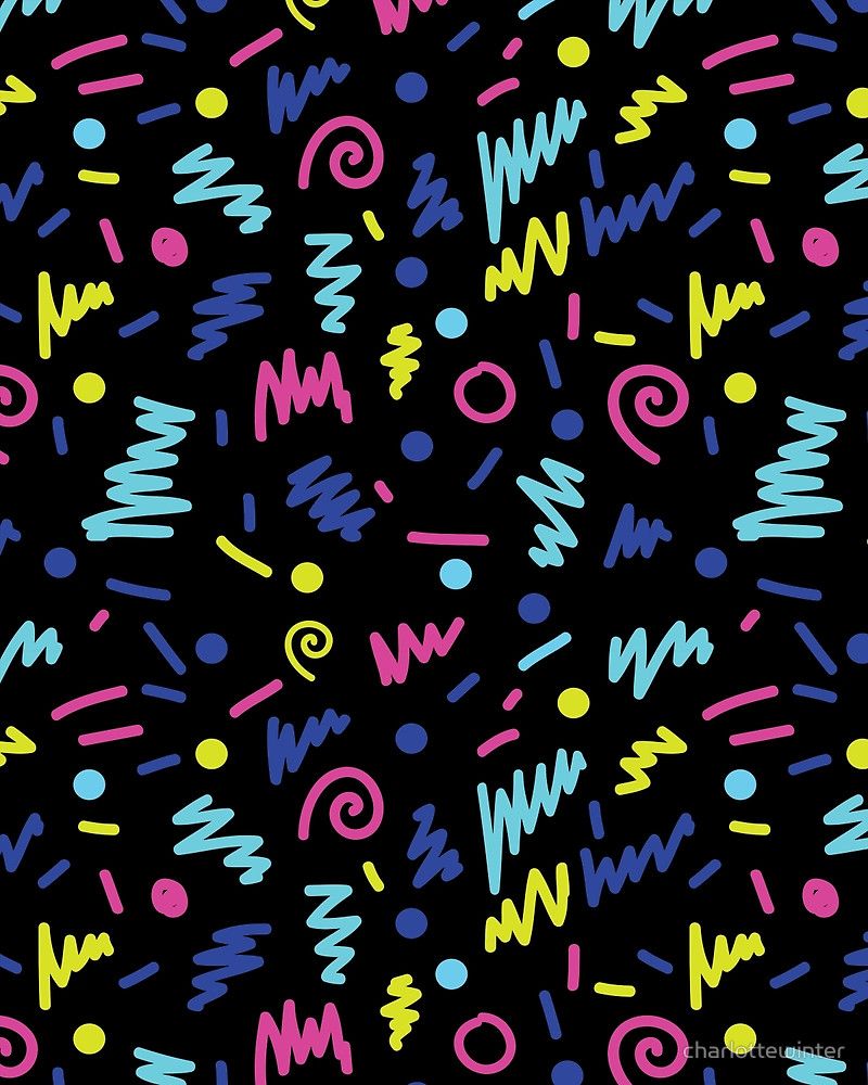 80S Neon Patterns Wallpapers