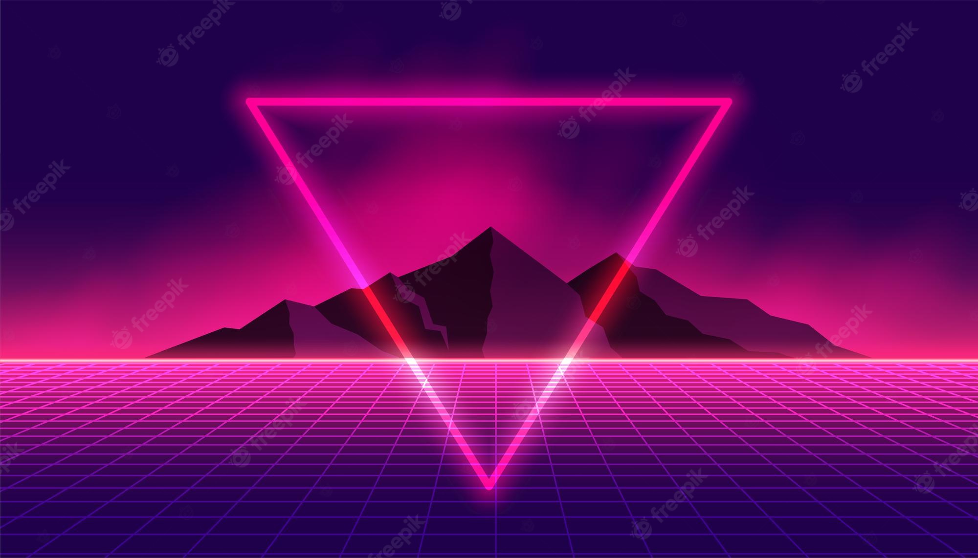 80S Neon Patterns Wallpapers