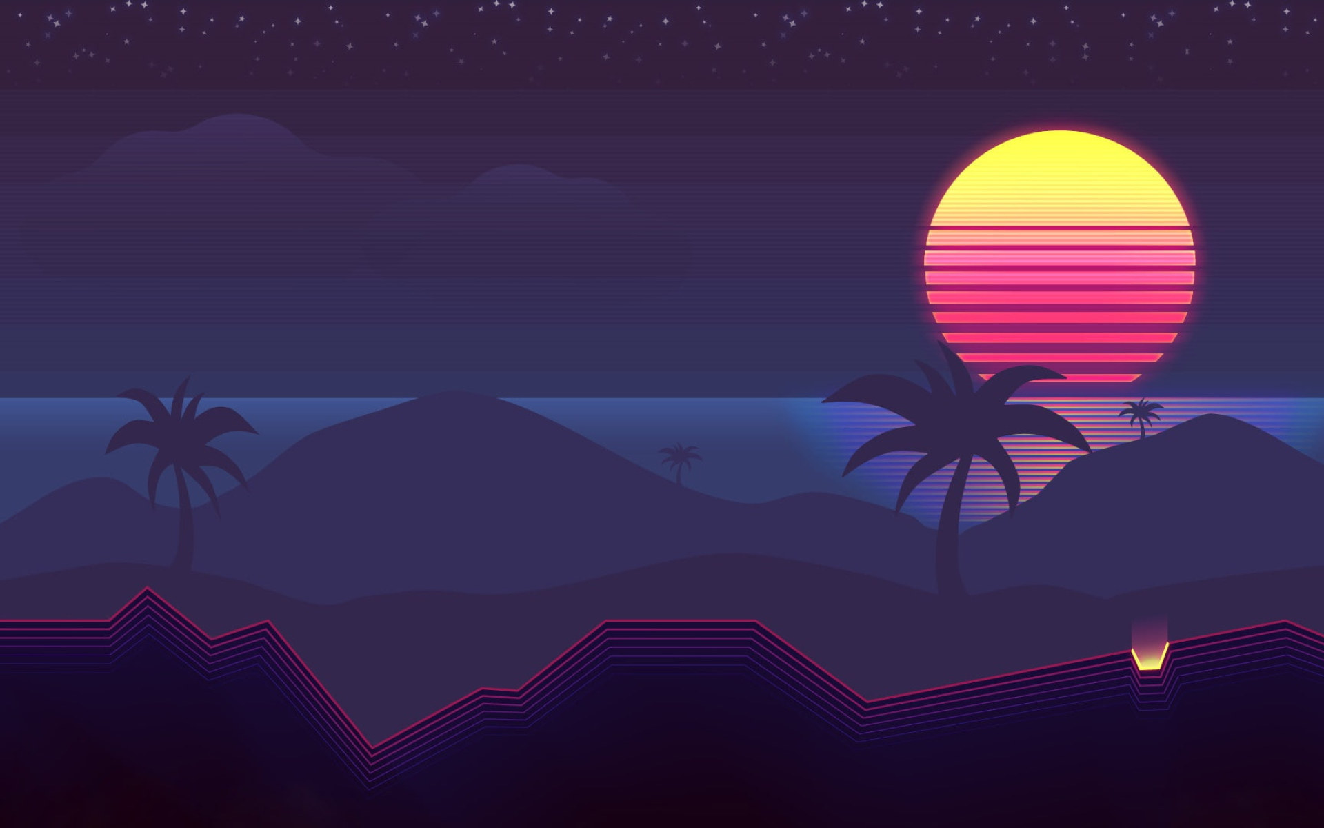 80S Palm Trees Wallpapers