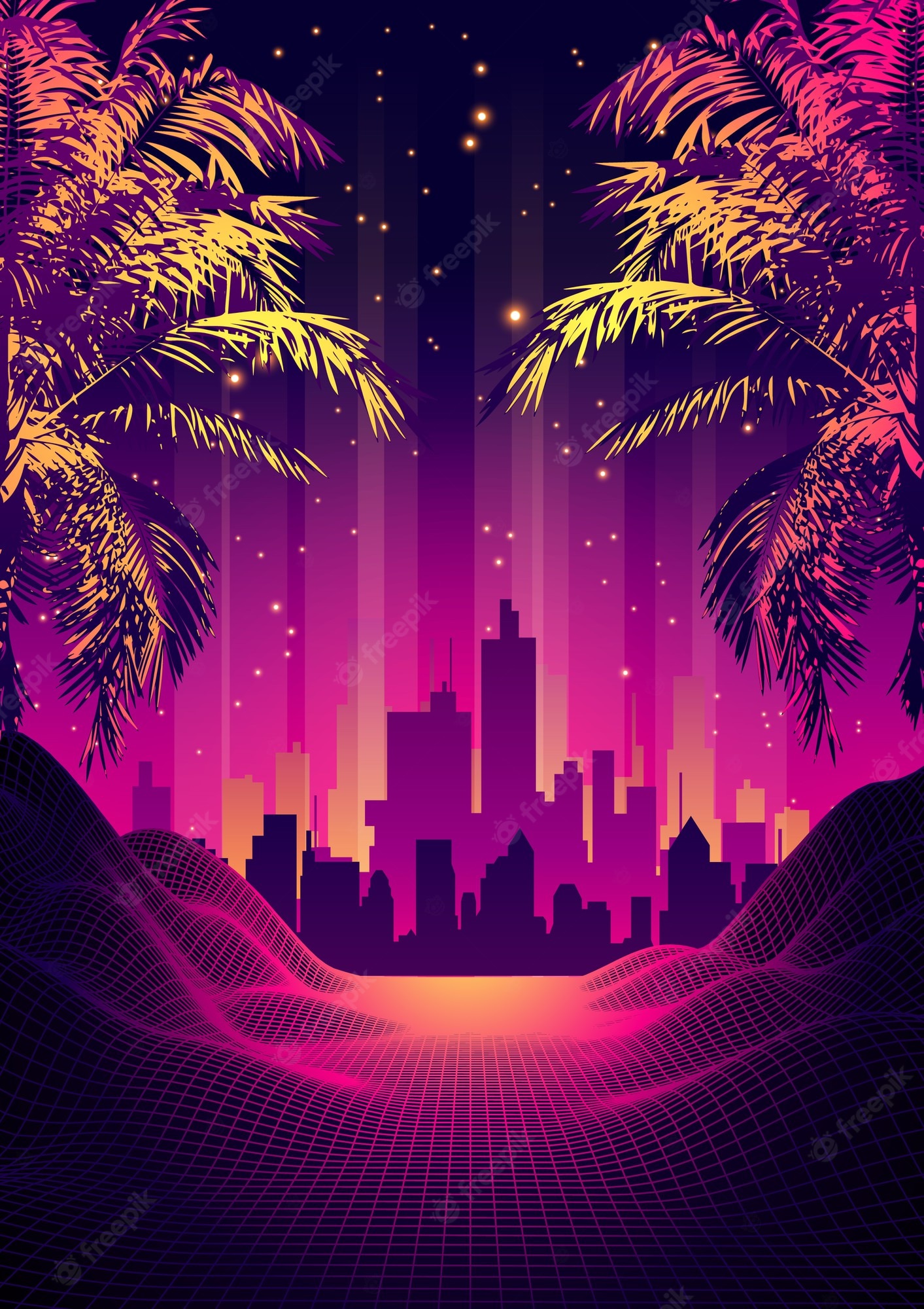 80S Palm Trees Wallpapers