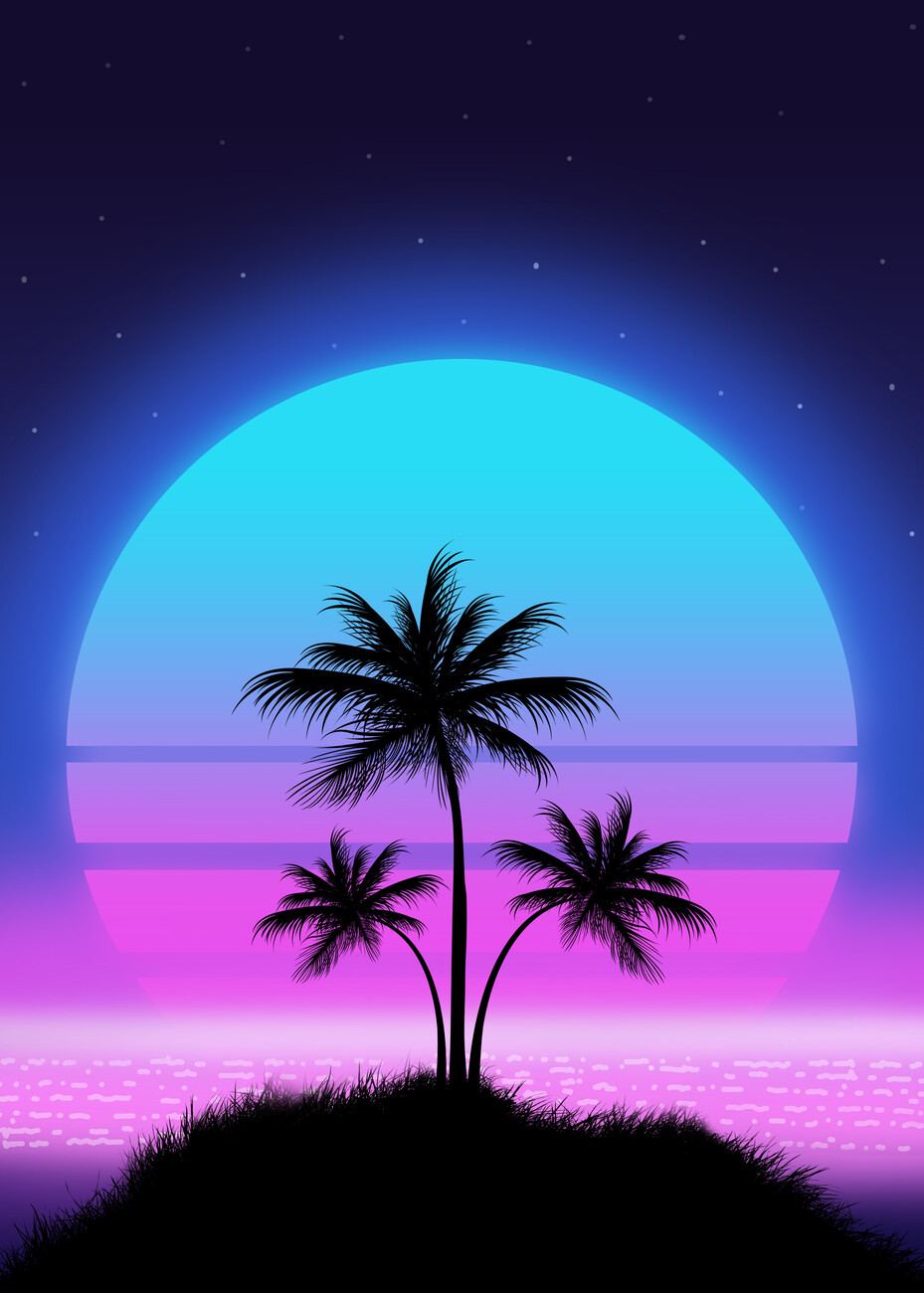 80S Palm Trees Wallpapers