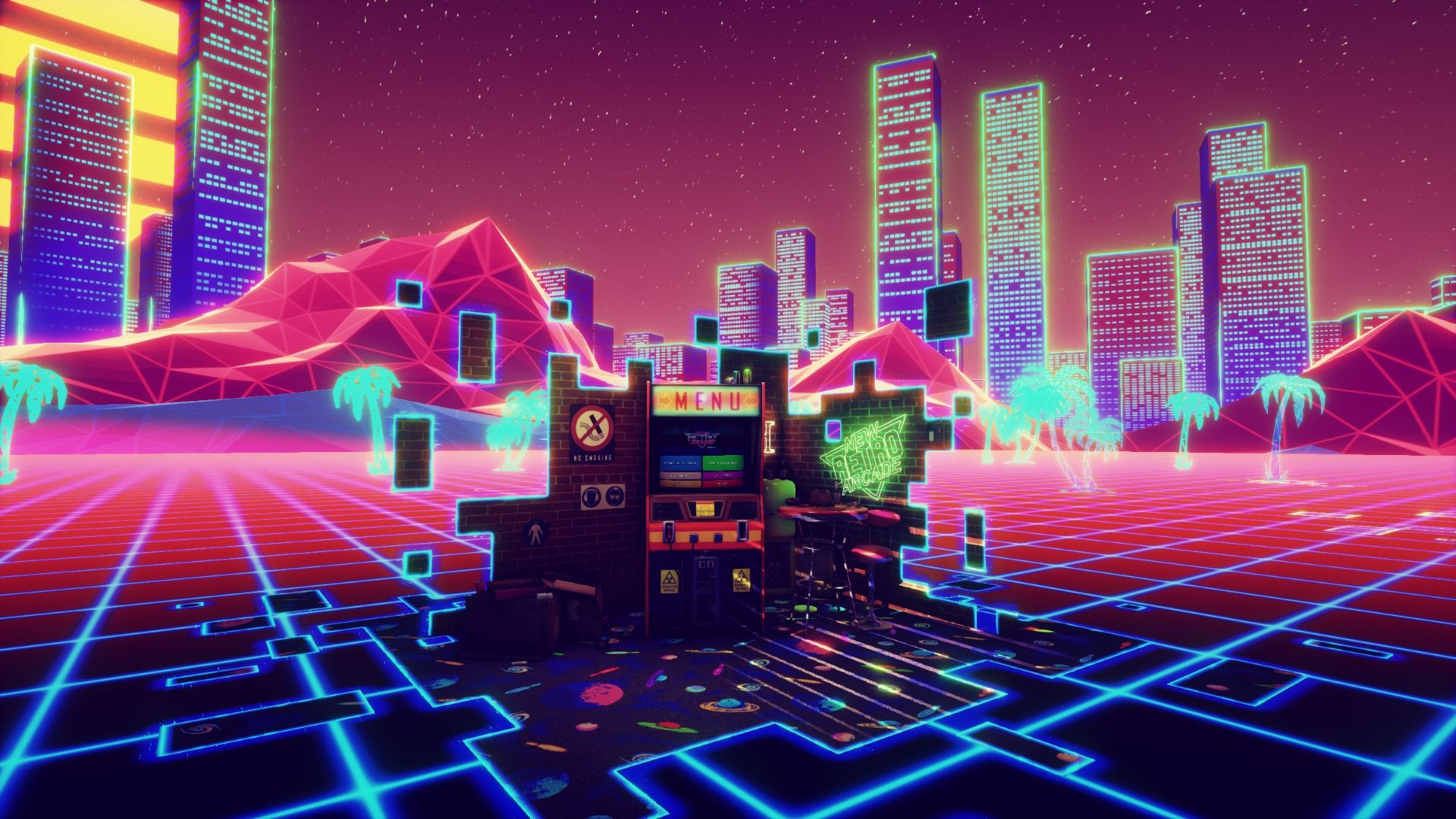 80S Retro Arcade Wallpapers