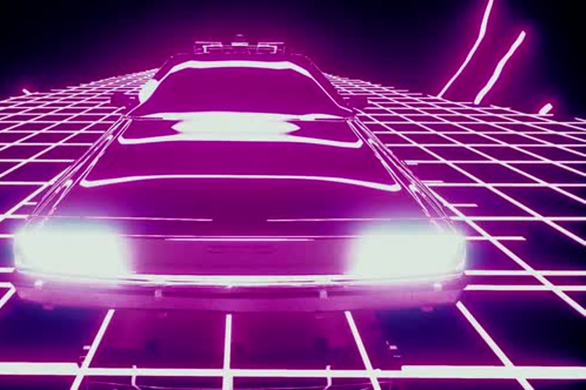 80S Retro Neon Car Wallpapers