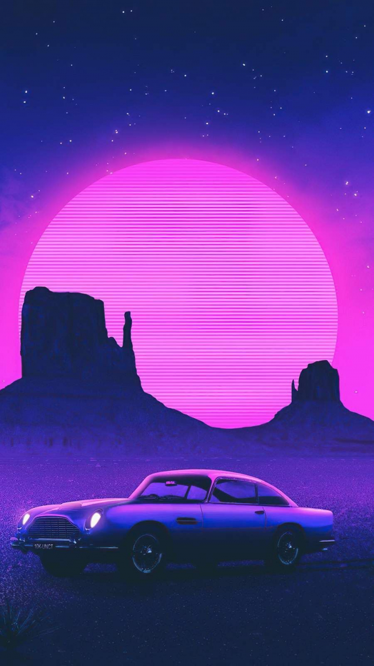 80S Synthwave Retro Iphone Wallpapers Wallpapers